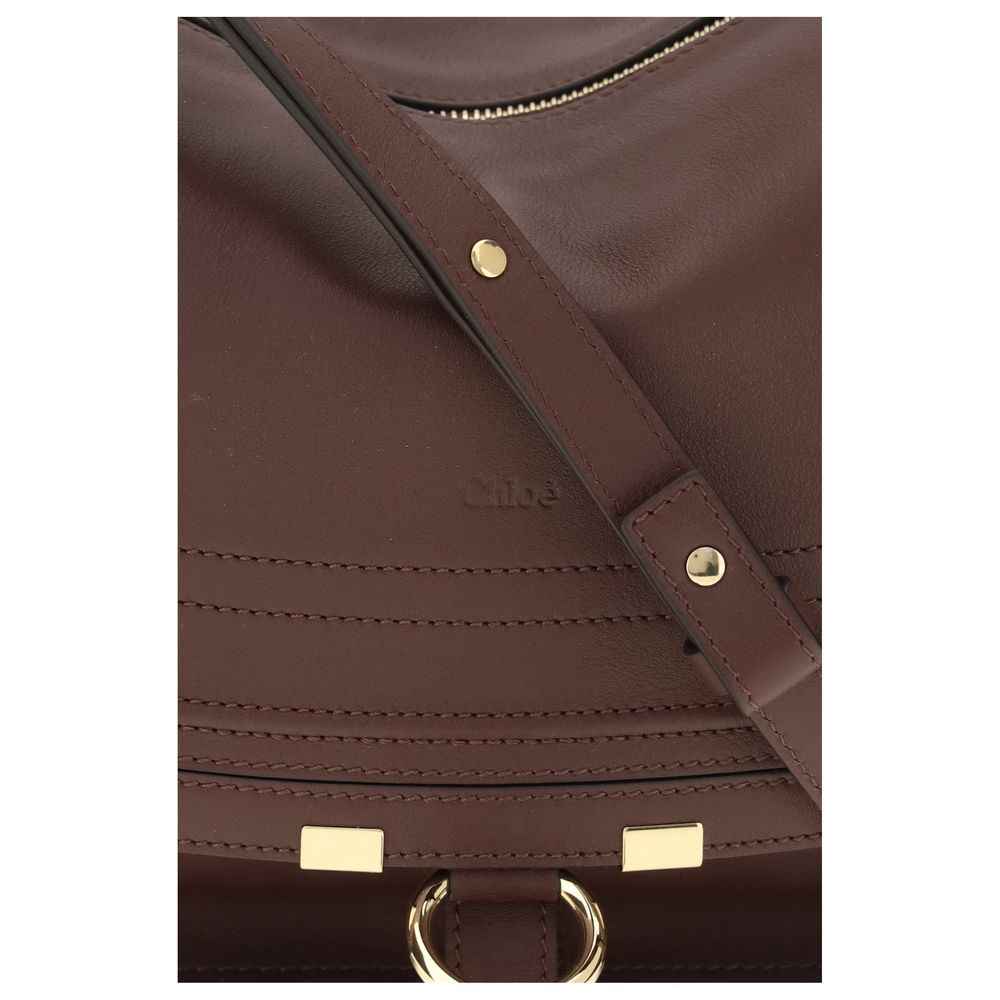 Chloé Bordeaux Calf Leather Bos Taurus Shoulder Bag