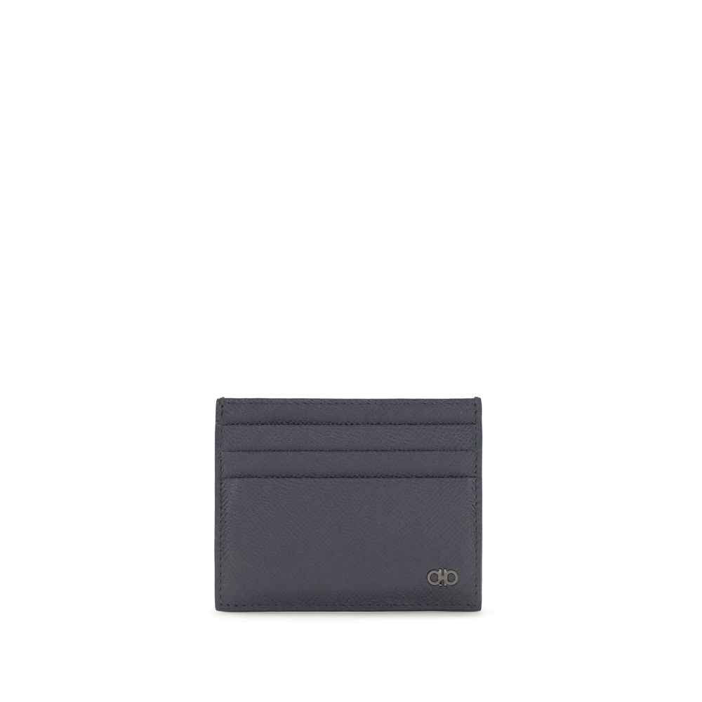 Ferragamo Blue Calf Leather Bos Taurus Wallet