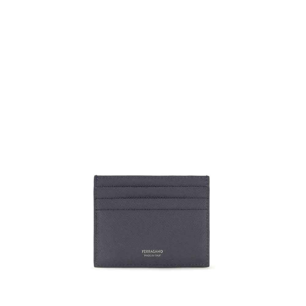 Ferragamo Blue Calf Leather Bos Taurus Wallet