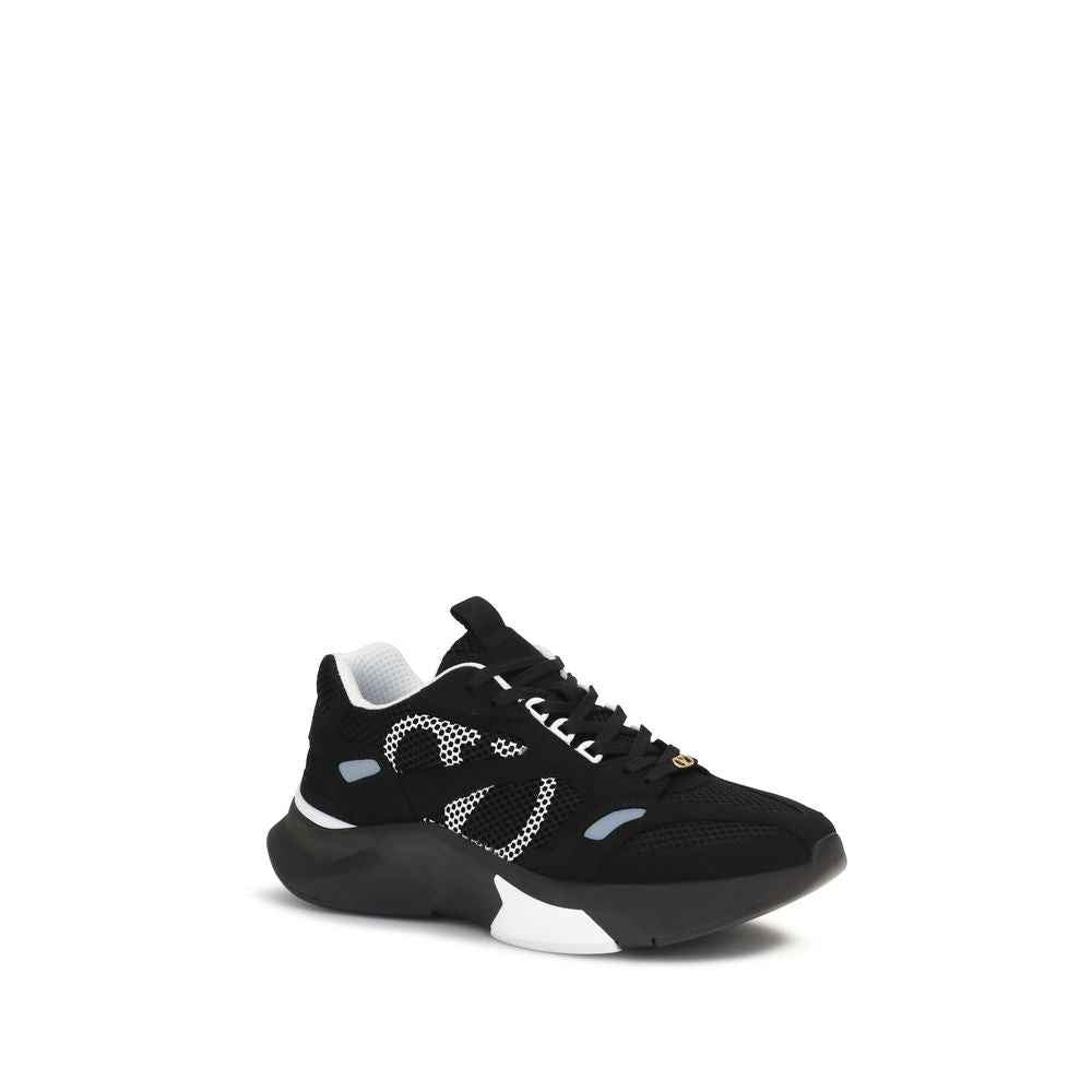 Valentino Garavani Black Fabric Athletic Sneakers