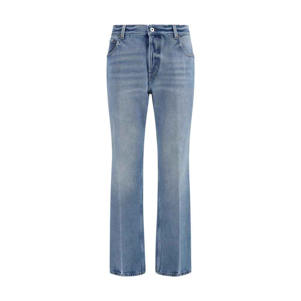 Miu Miu Blue Cotton Relaxed Fit Jeans