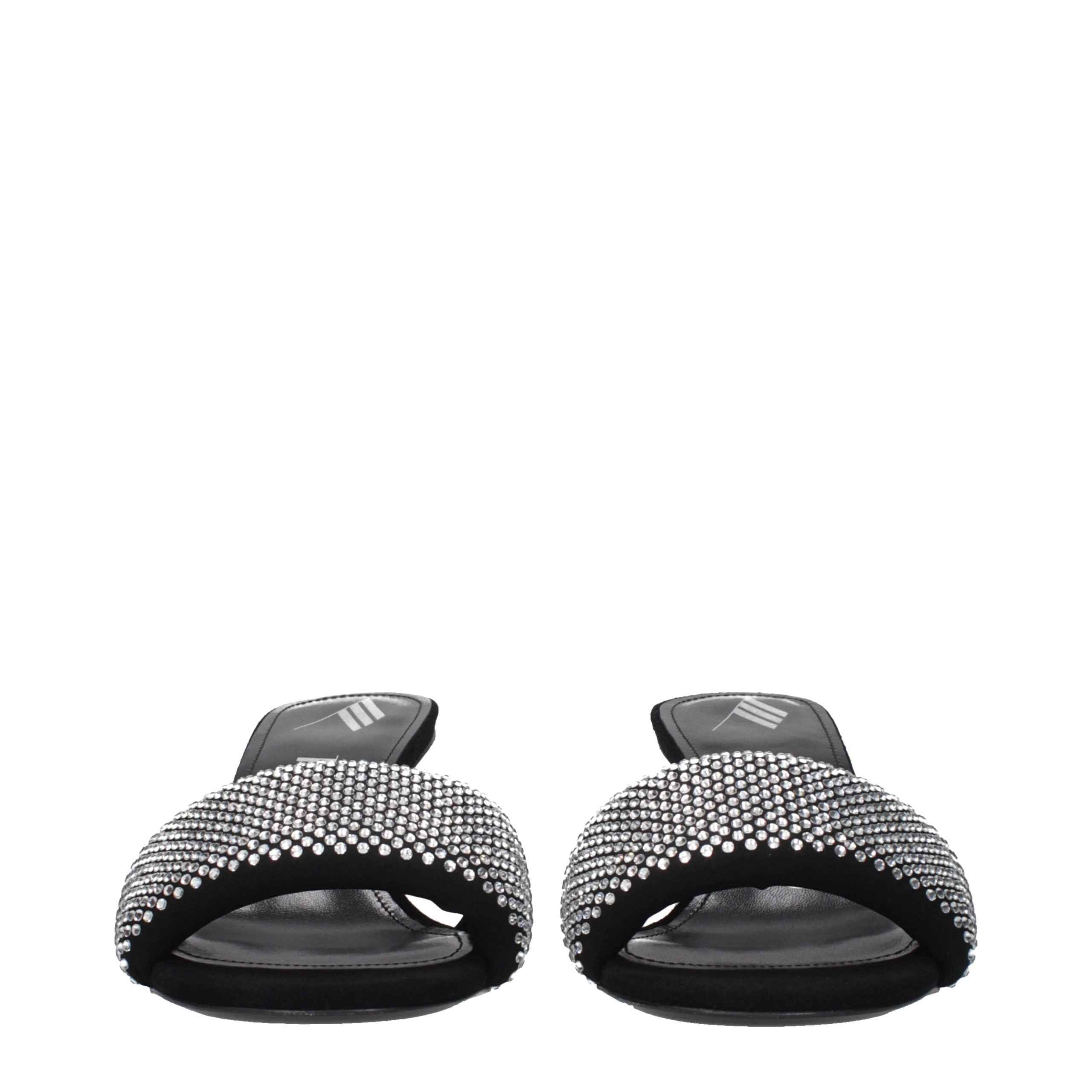 Prada Black Fabric Platform Sandals