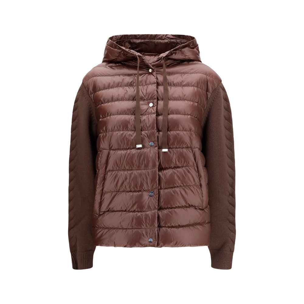 Herno Brown Polyester Full-Length Jacket