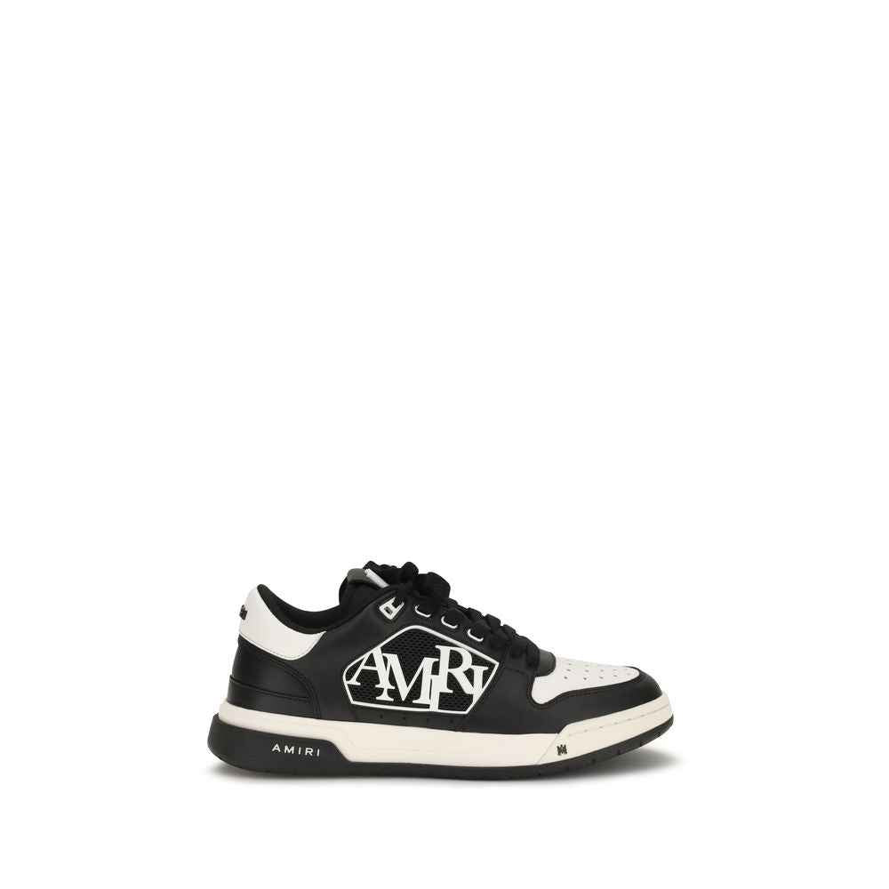 Amiri Black Calf Leather Bos Taurus Low Top Sneakers