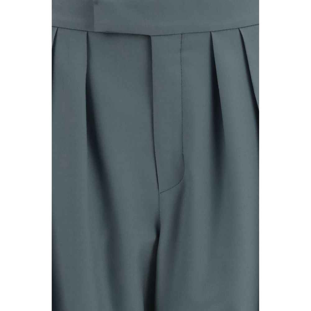 Chloé Bicolor Wool Oves Aries Dress Pants