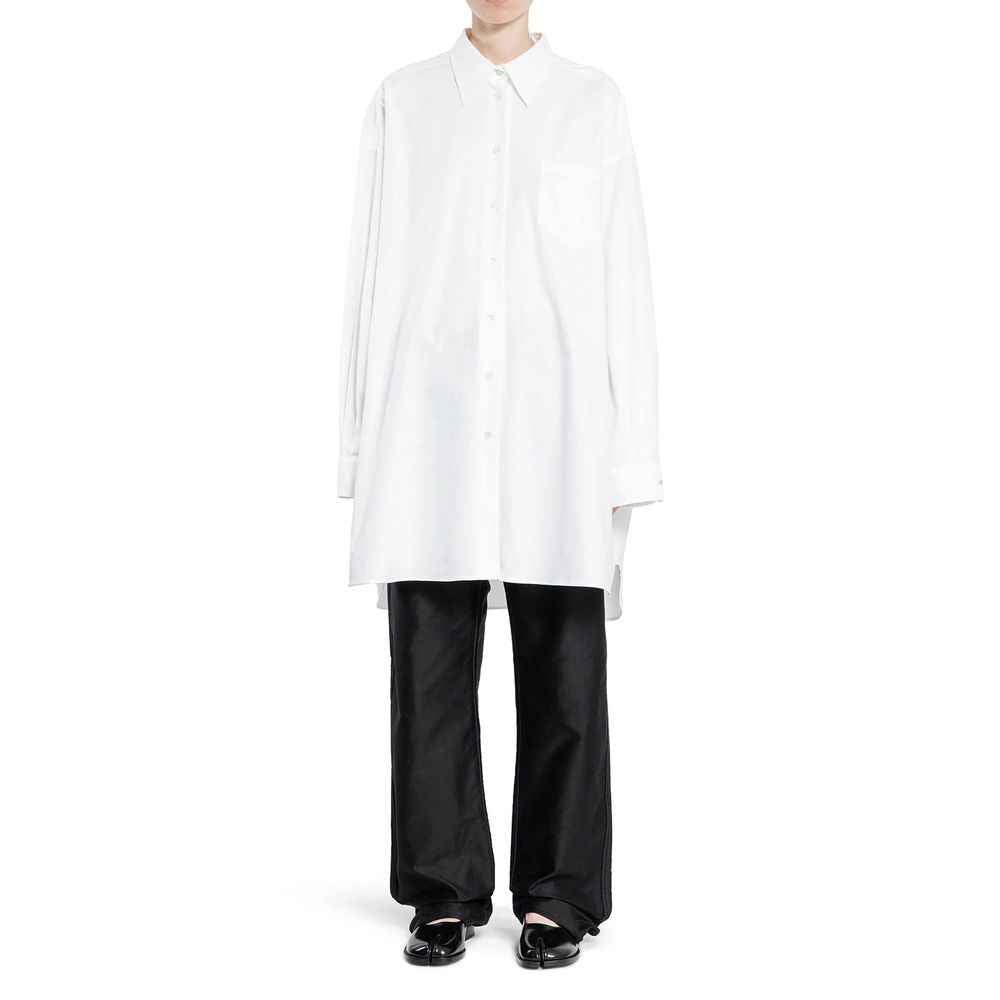 Maison Margiela White Cotton Dress Shirt