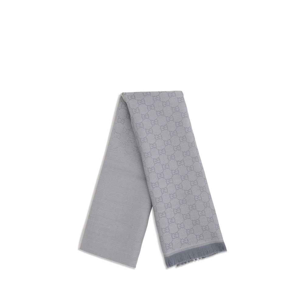 Gucci Gray Wool Oves Aries Scarf