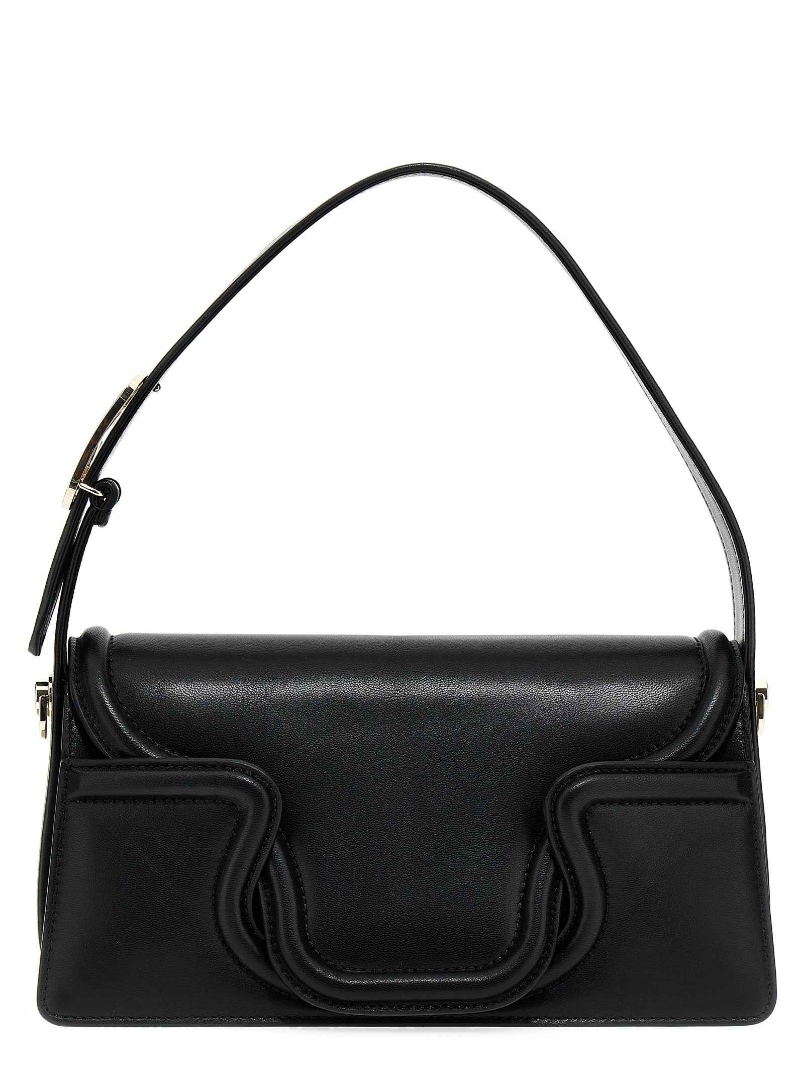 Valentino Garavani Black Leather Shoulder Bag