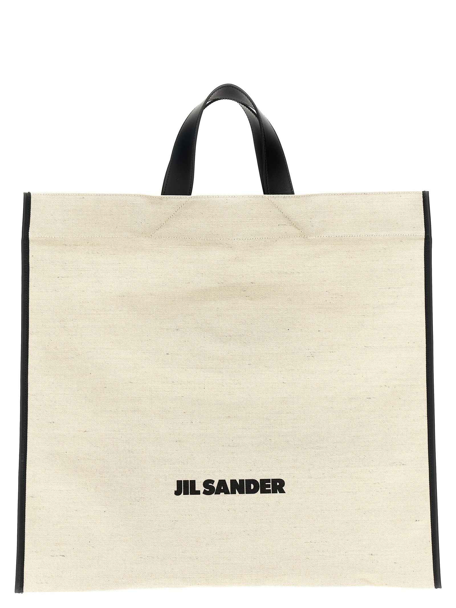 Jil Sander Bicolor Jute Tote Bag
