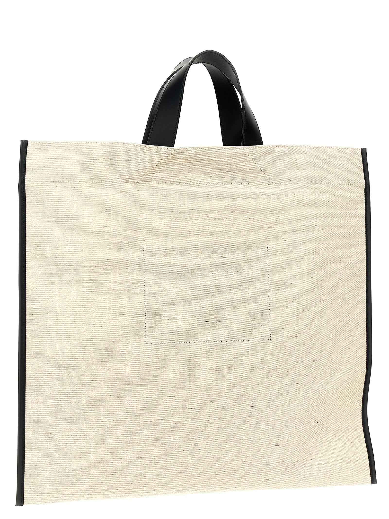 Jil Sander Bicolor Jute Tote Bag