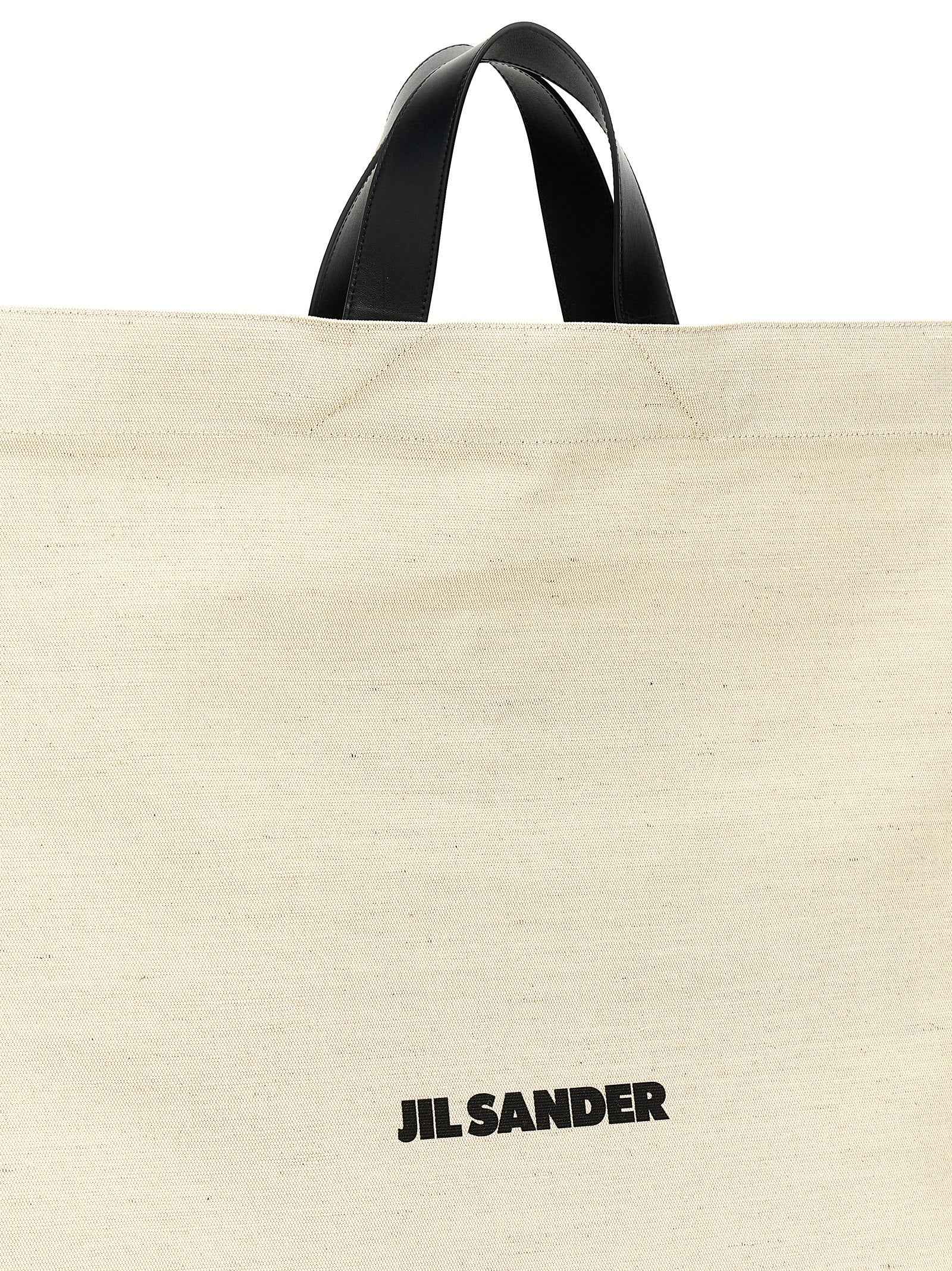 Jil Sander Bicolor Jute Tote Bag