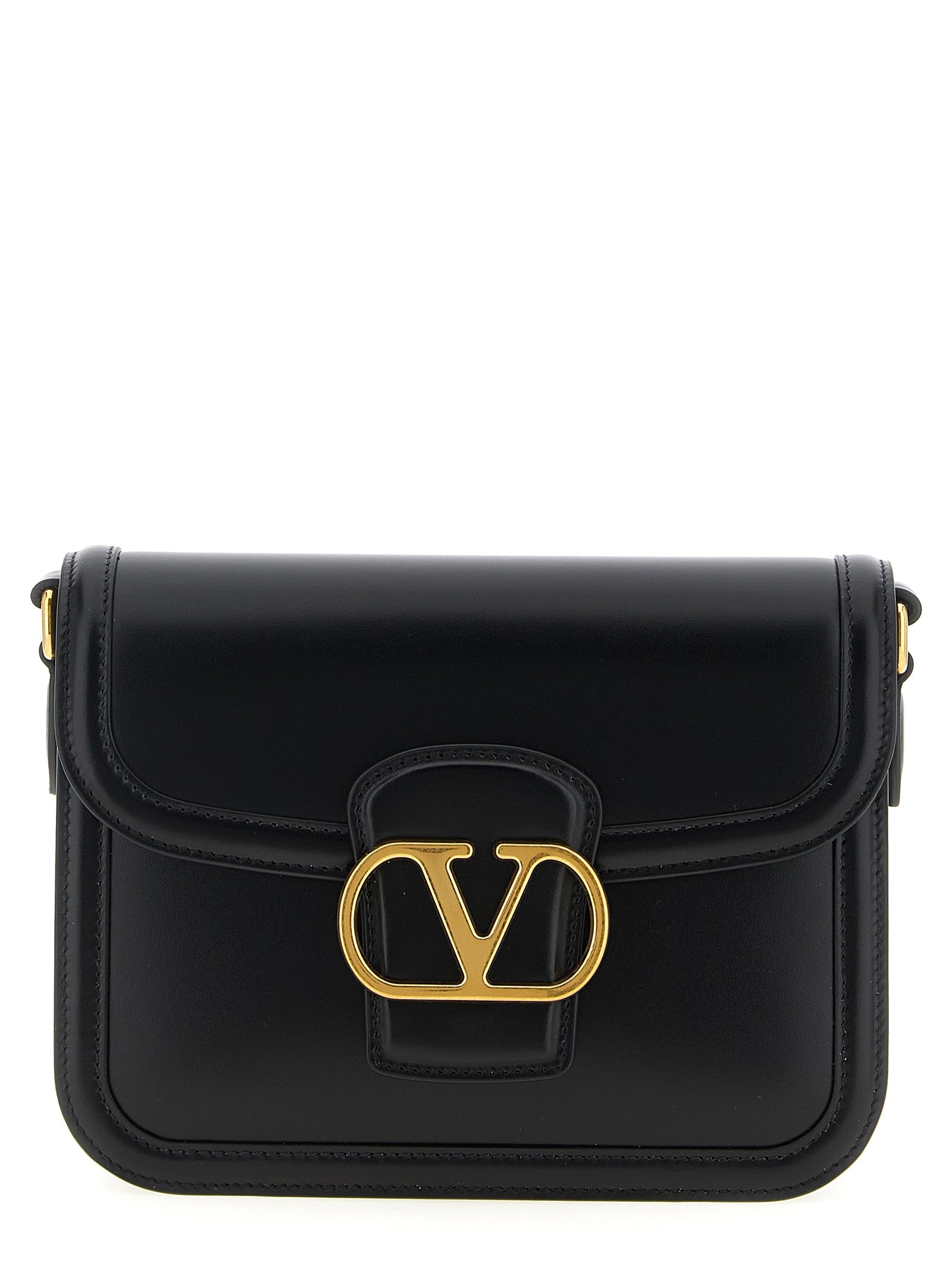 Valentino Garavani Black Calfskin Crossbody Bag