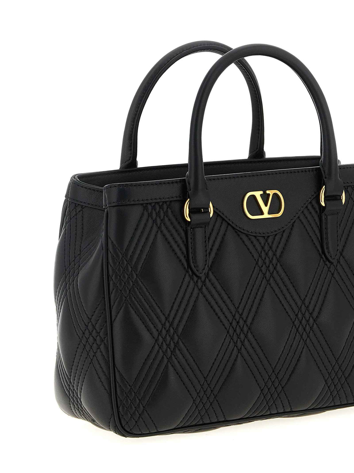 Valentino Garavani Black Lamb Leather Handbag