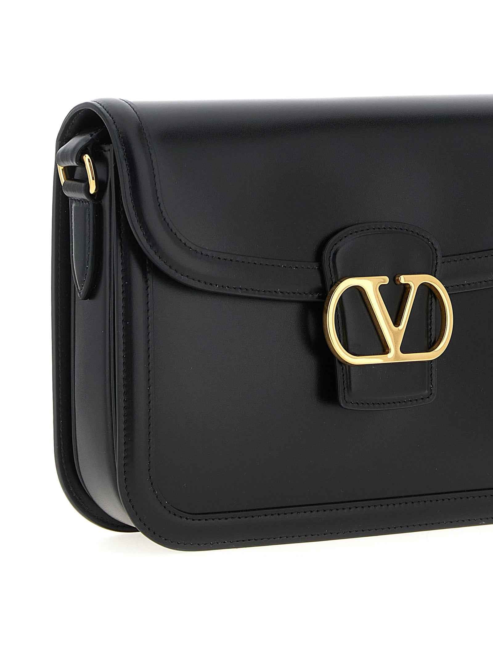Valentino Garavani Black Calfskin Shoulder Bag