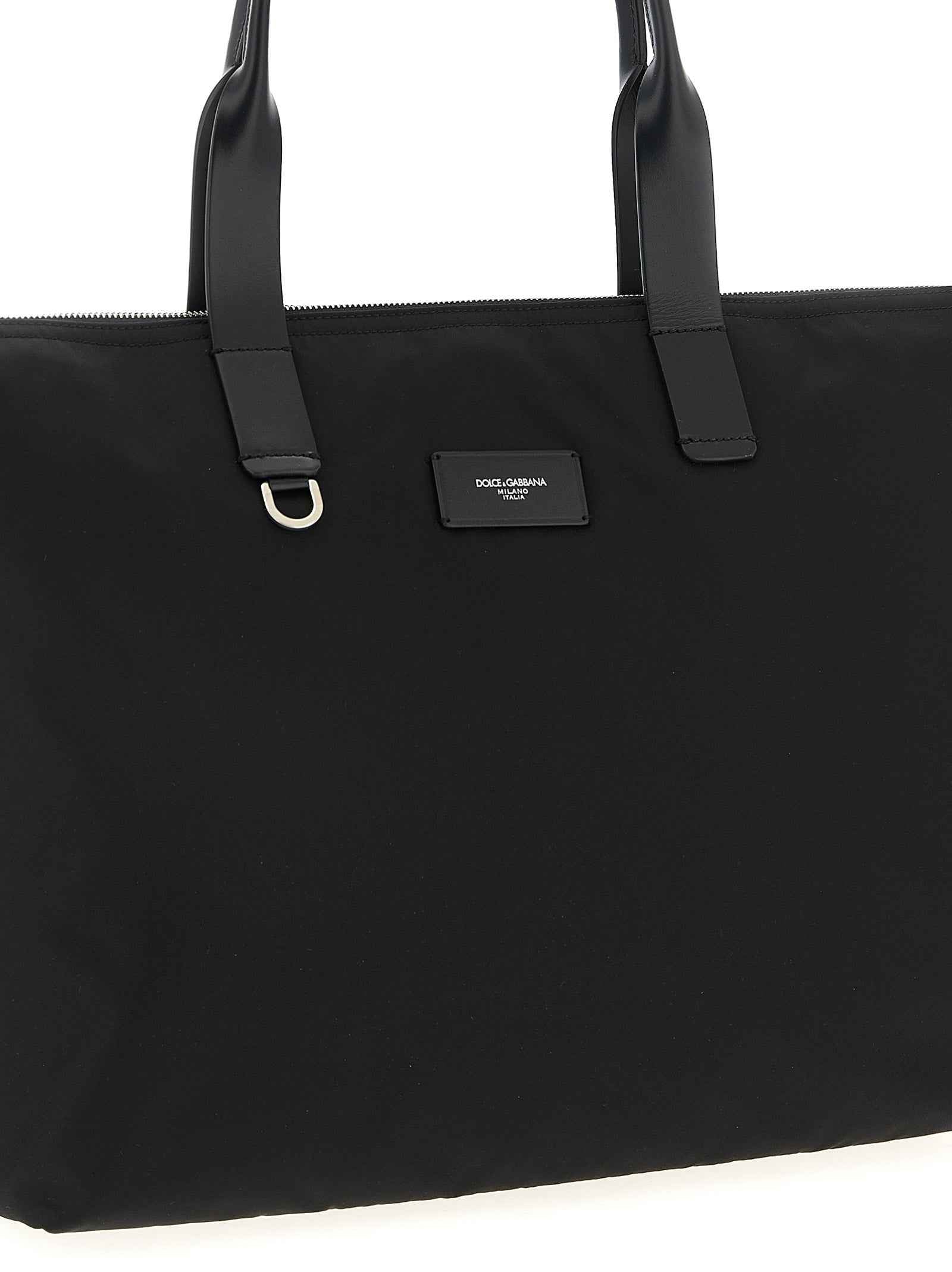 Dolce & Gabbana Black Polyamide Tote Bag