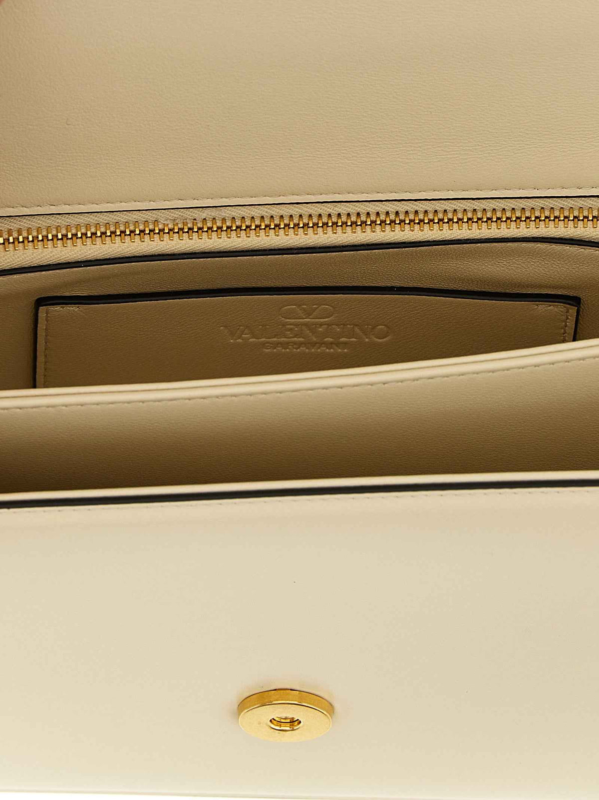 Valentino Garavani White Calfskin Shoulder Bag