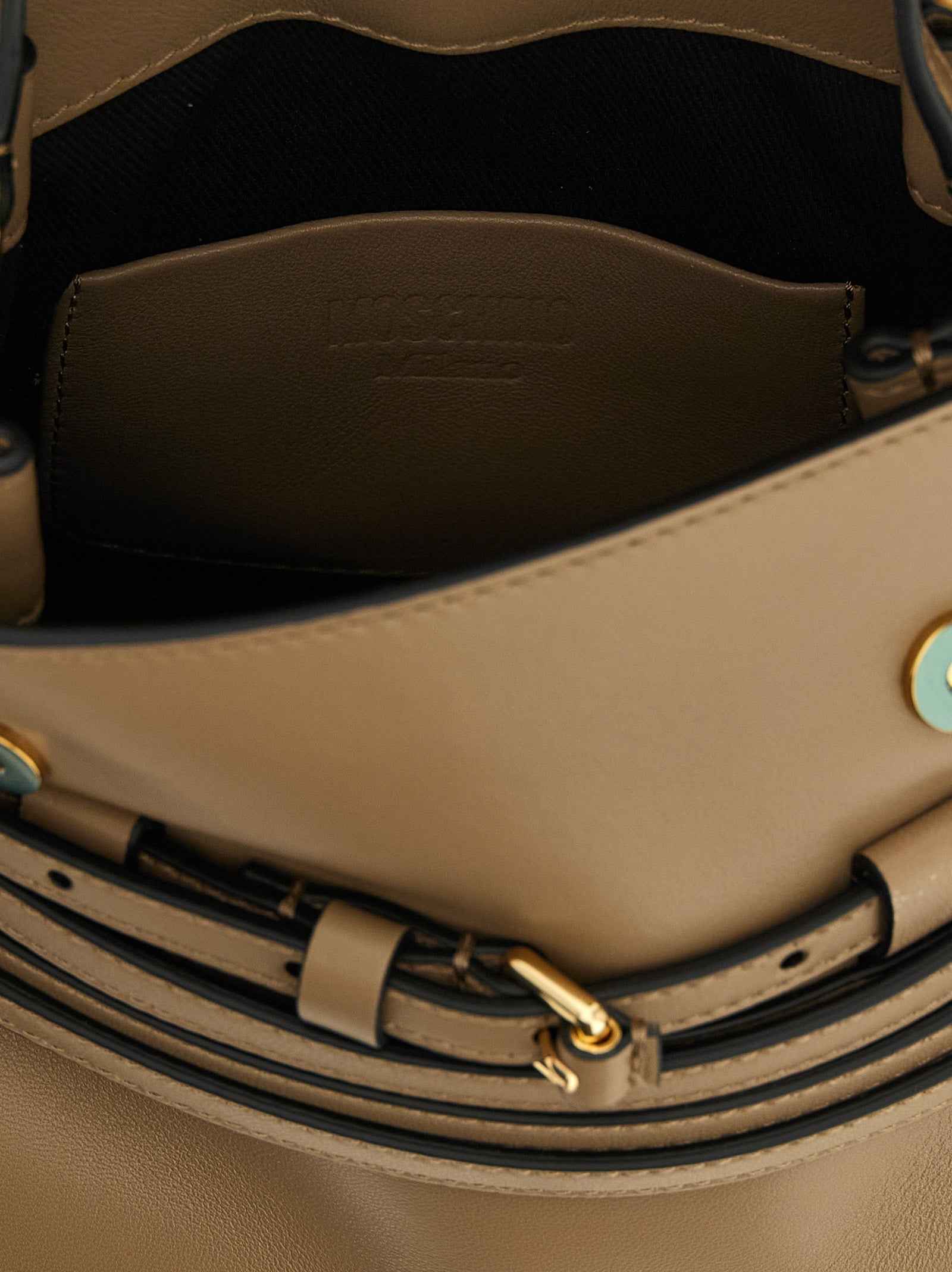 Moschino Beige Napa Leather / Calf Bos Taurus Handbag