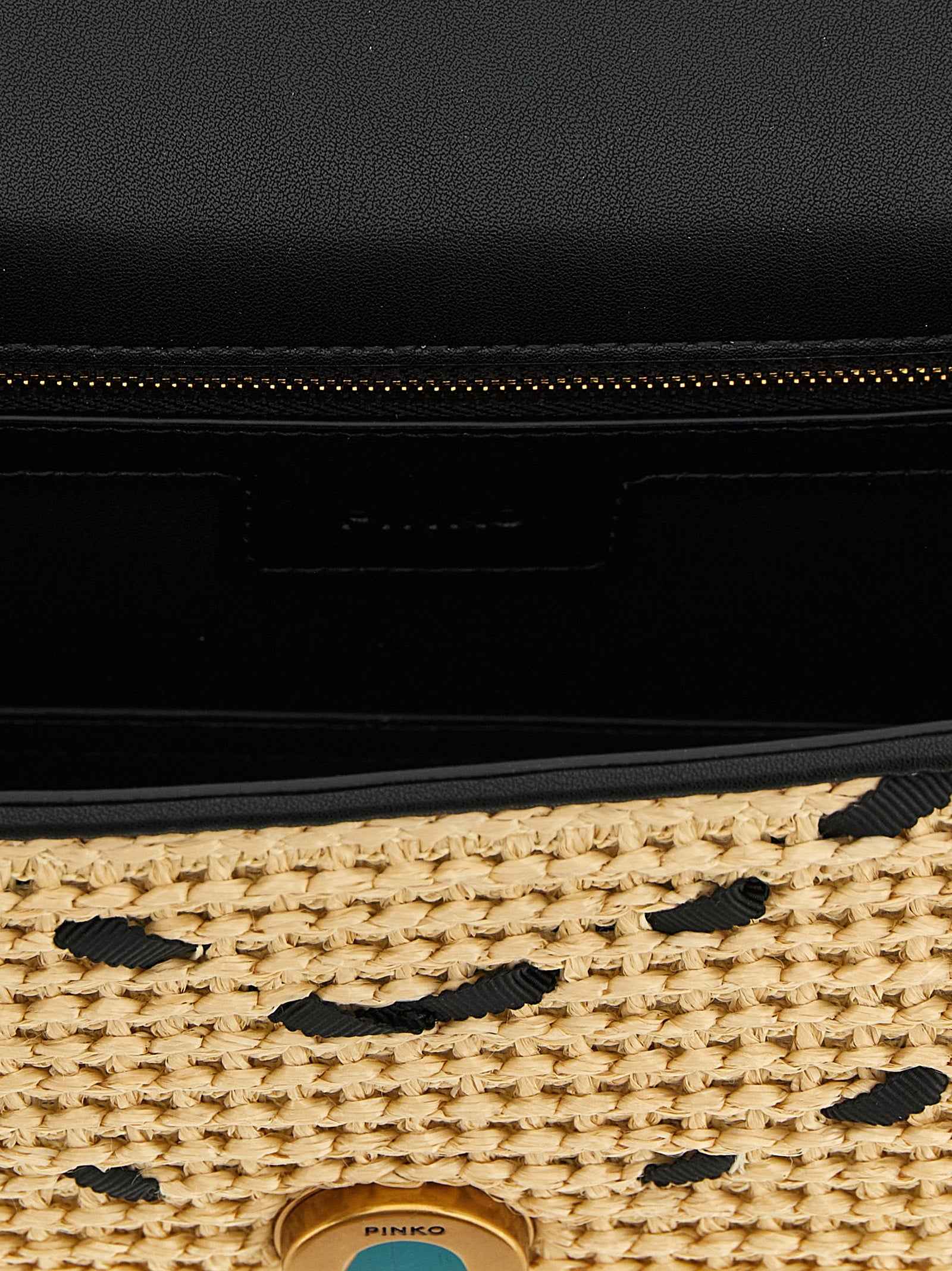 PINKO Beige Cowhide Crossbody Bag