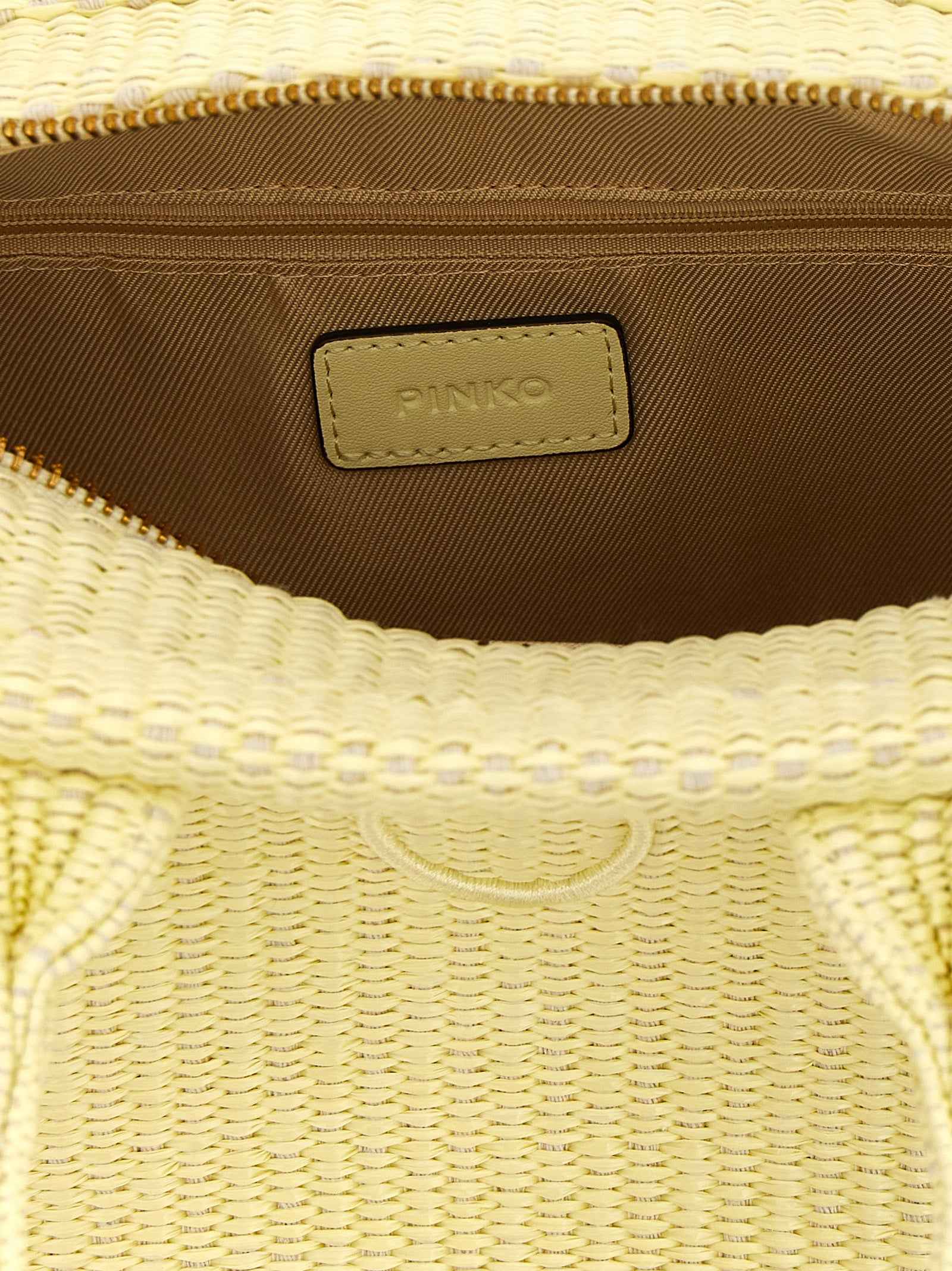 PINKO Bicolor Polypropylene Tote Bag