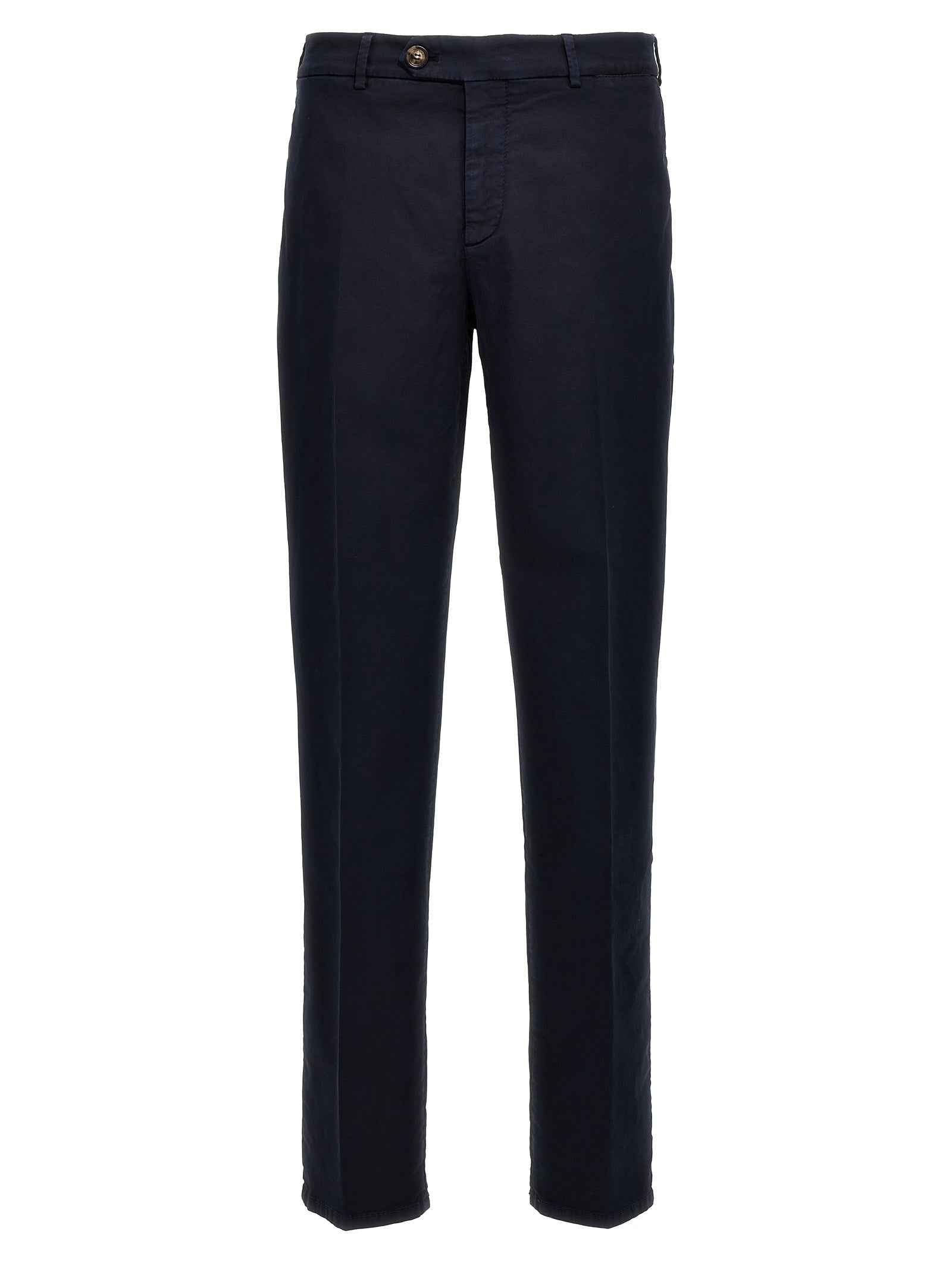 Brunello Cucinelli Blue Cotton Casual Pants