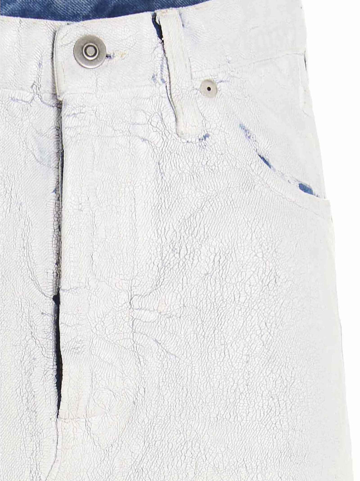 Maison Margiela White Cotton Mini Skirt