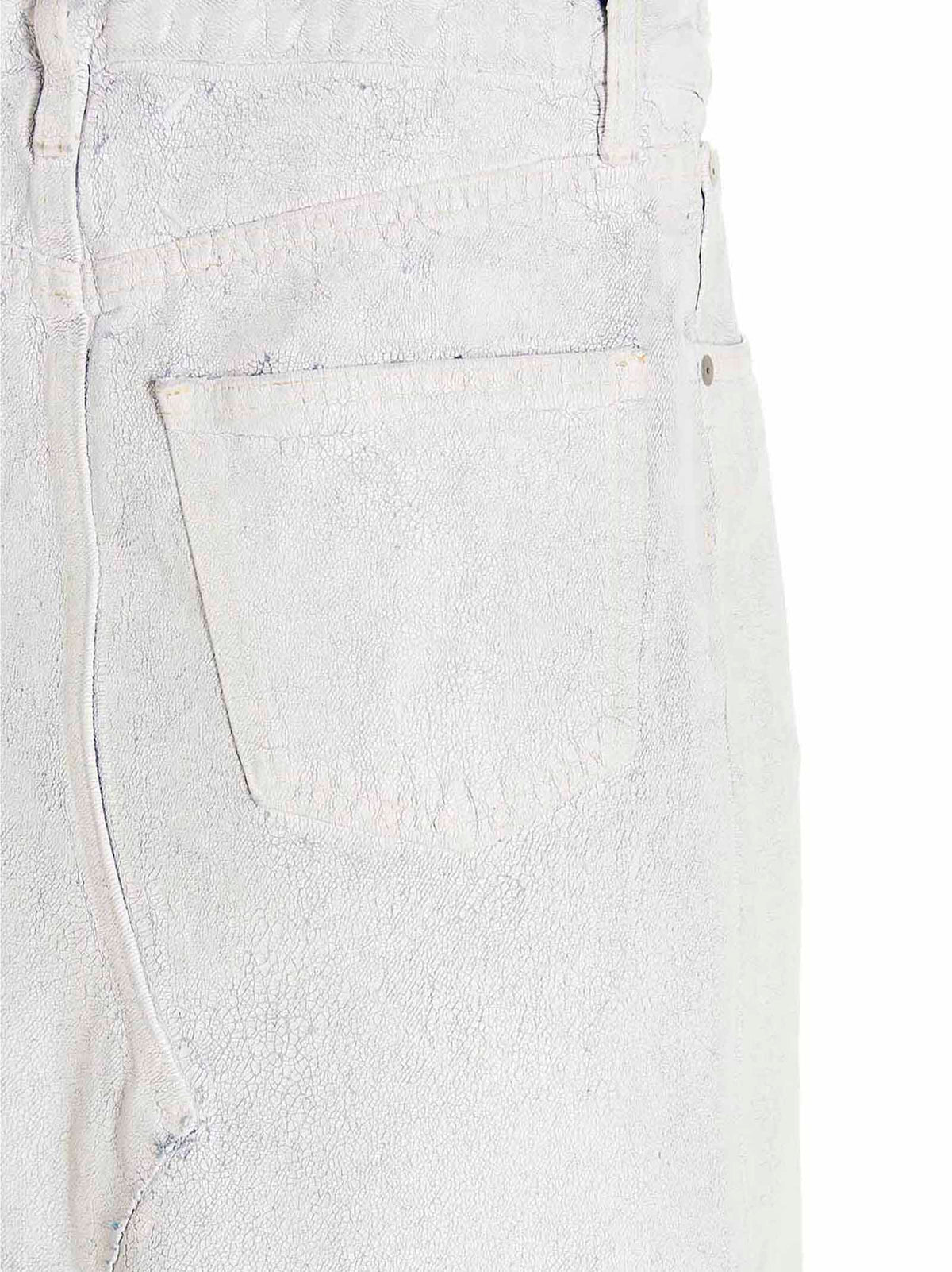 Maison Margiela White Cotton Mini Skirt