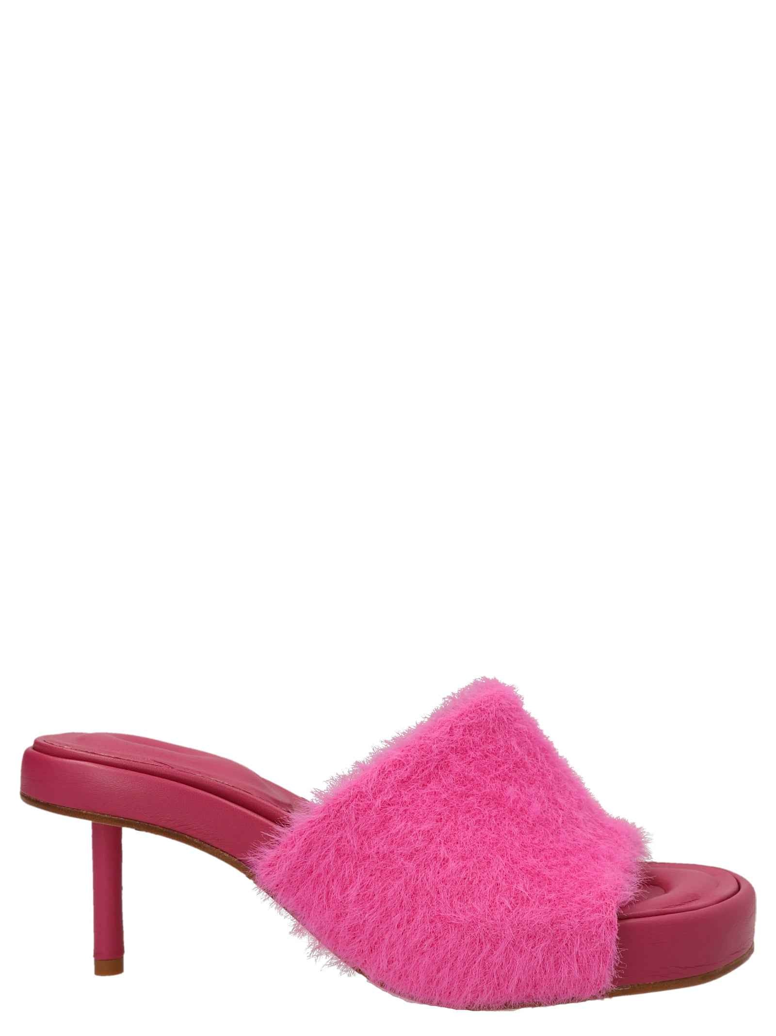 Jacquemus Fuchsia Polyamide Mules