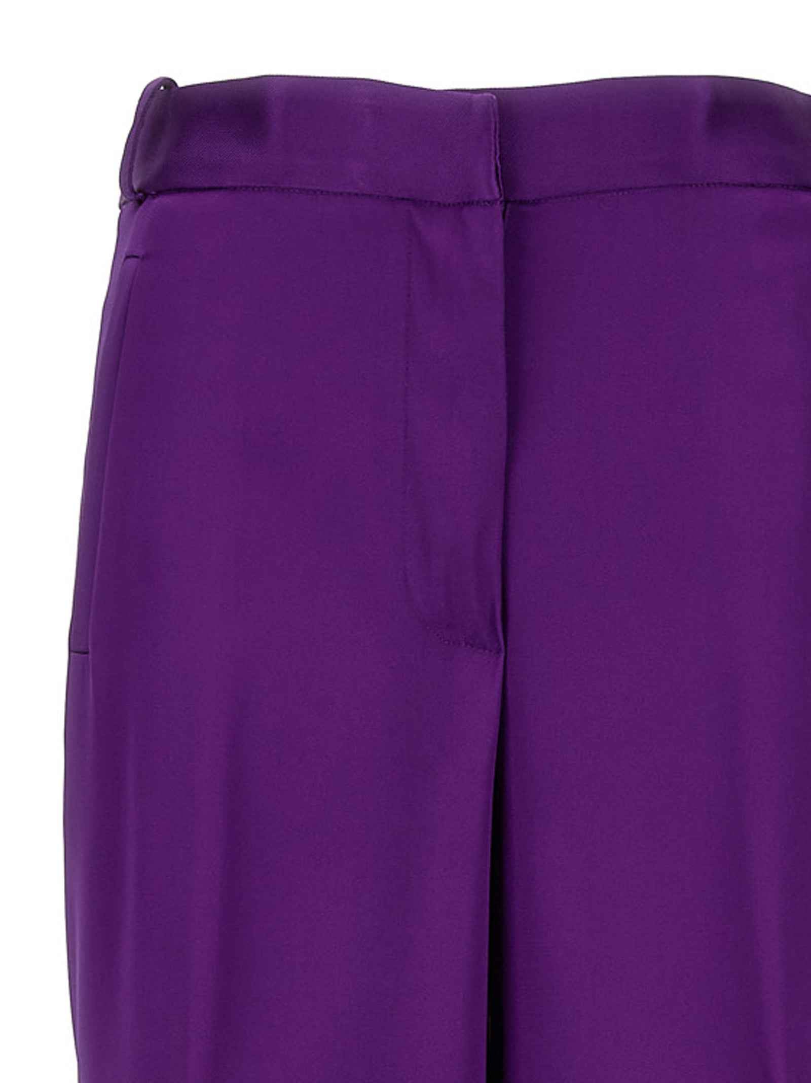 Versace Purple Viscose Cargo Pants