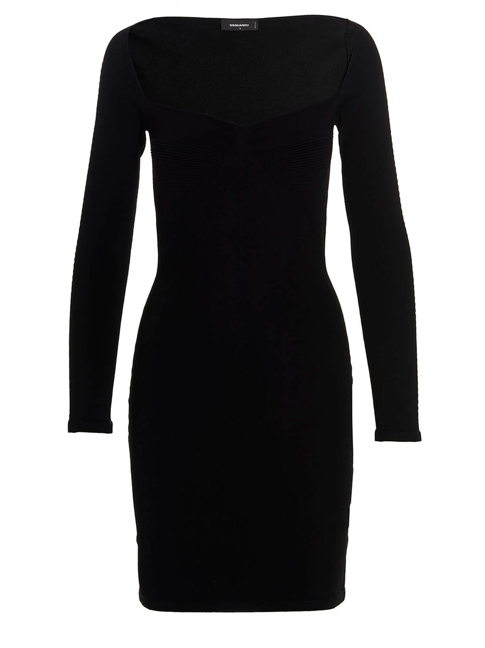Dsquared² Black Viscose Mini Skirt