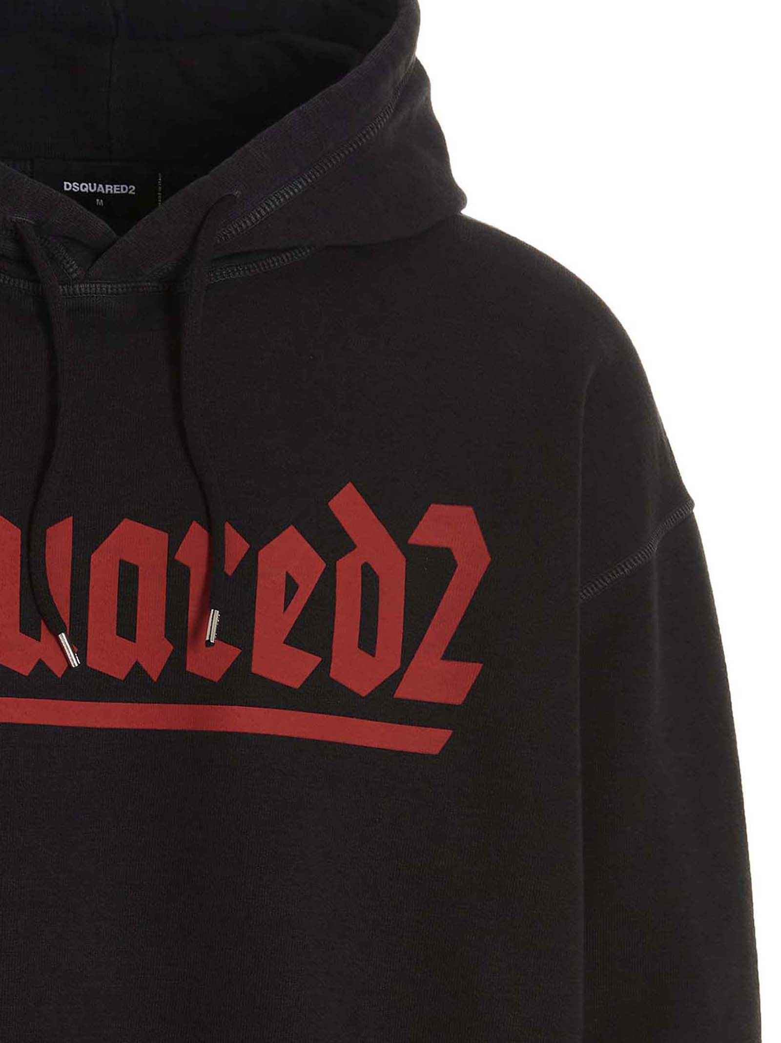 Dsquared² Black Cotton Sweatshirt