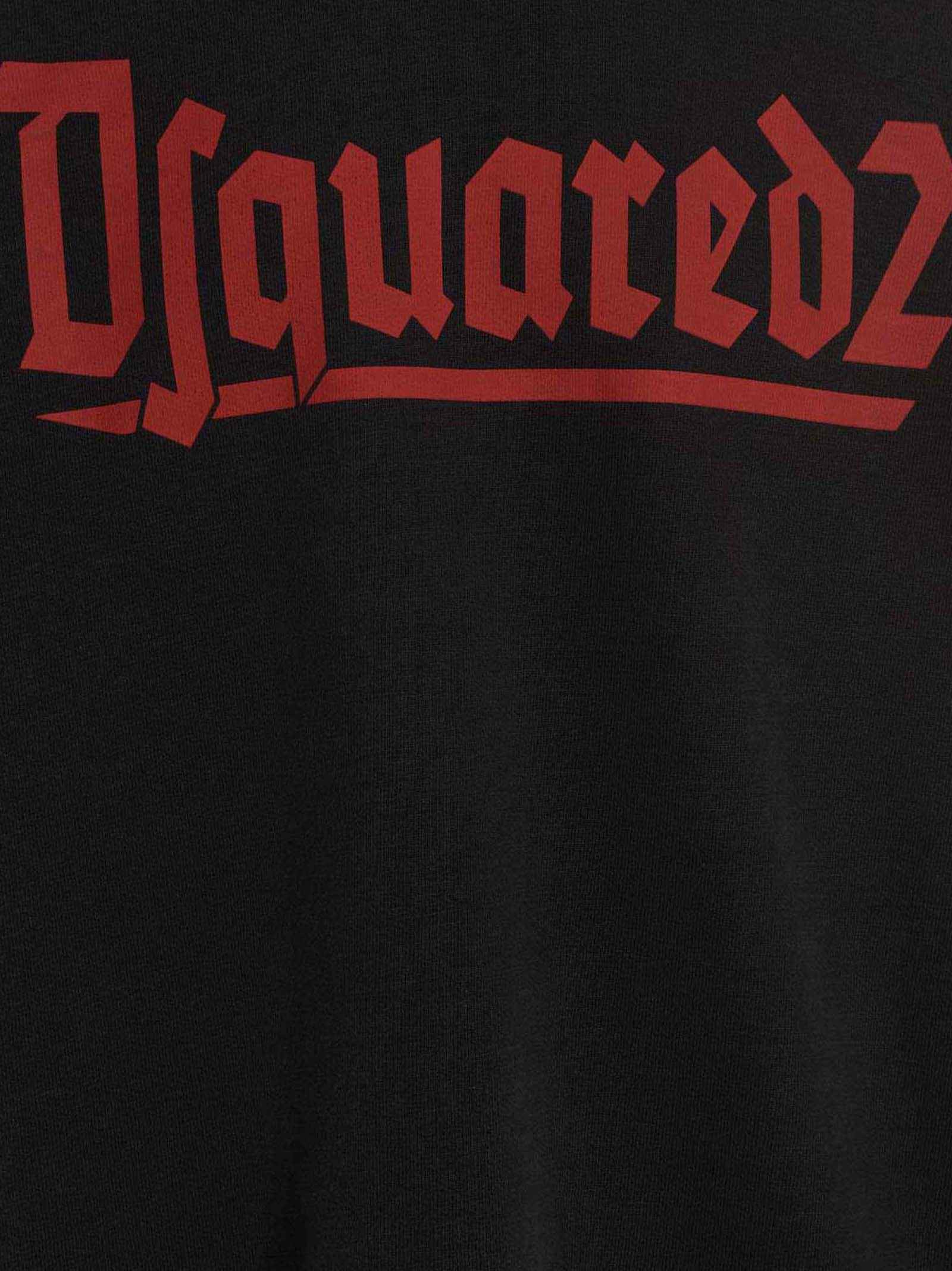 Dsquared² Black Cotton Sweatshirt