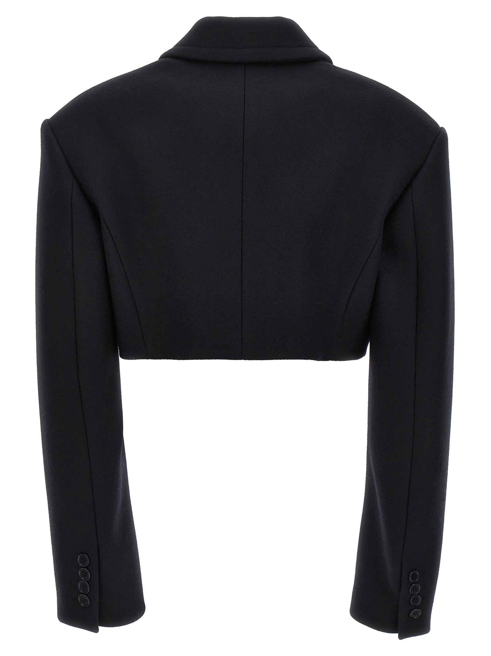 Stella McCartney Black Wool Full-Length Jacket