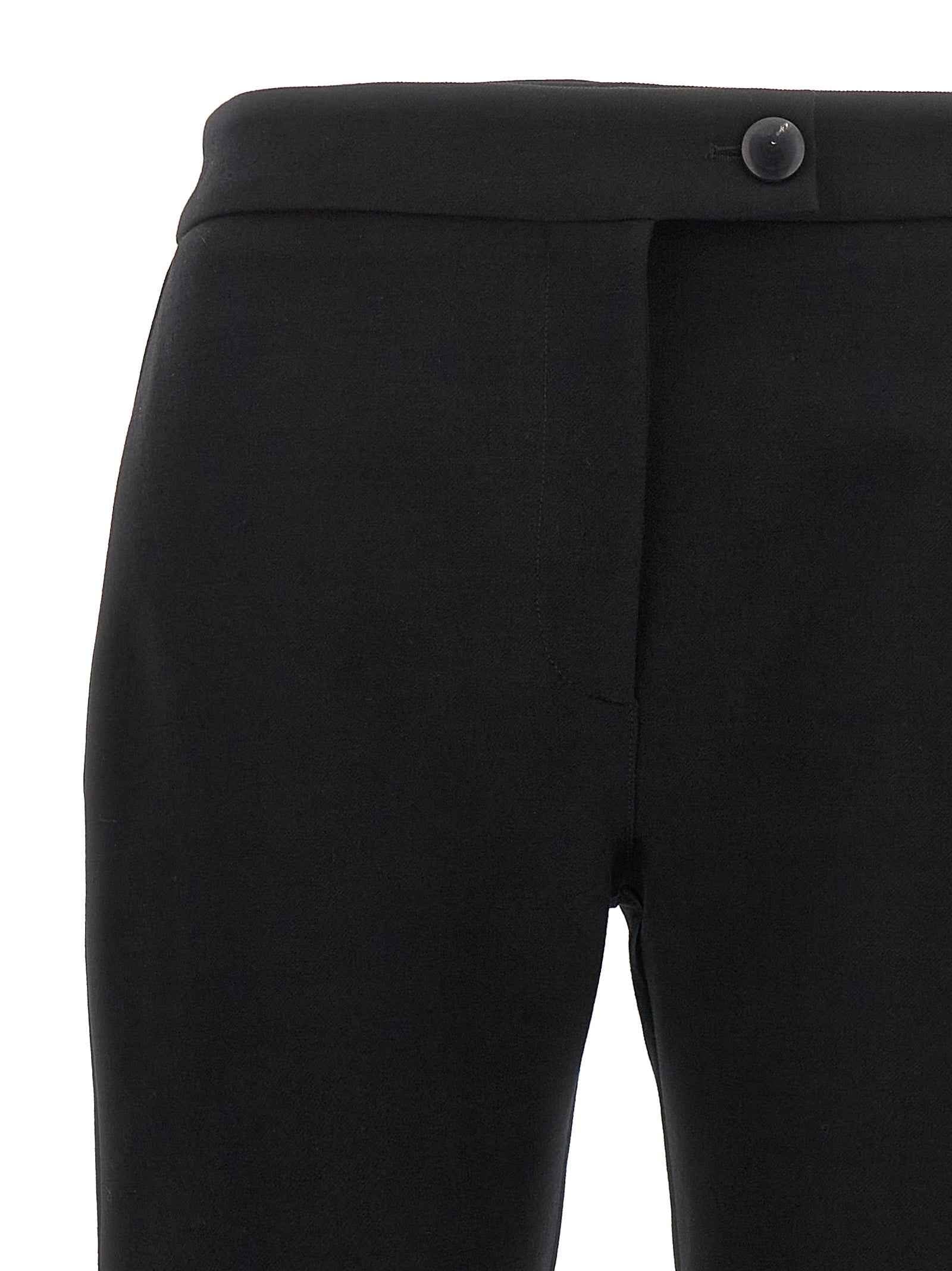 Ferragamo Black Elastane Skinny Pants