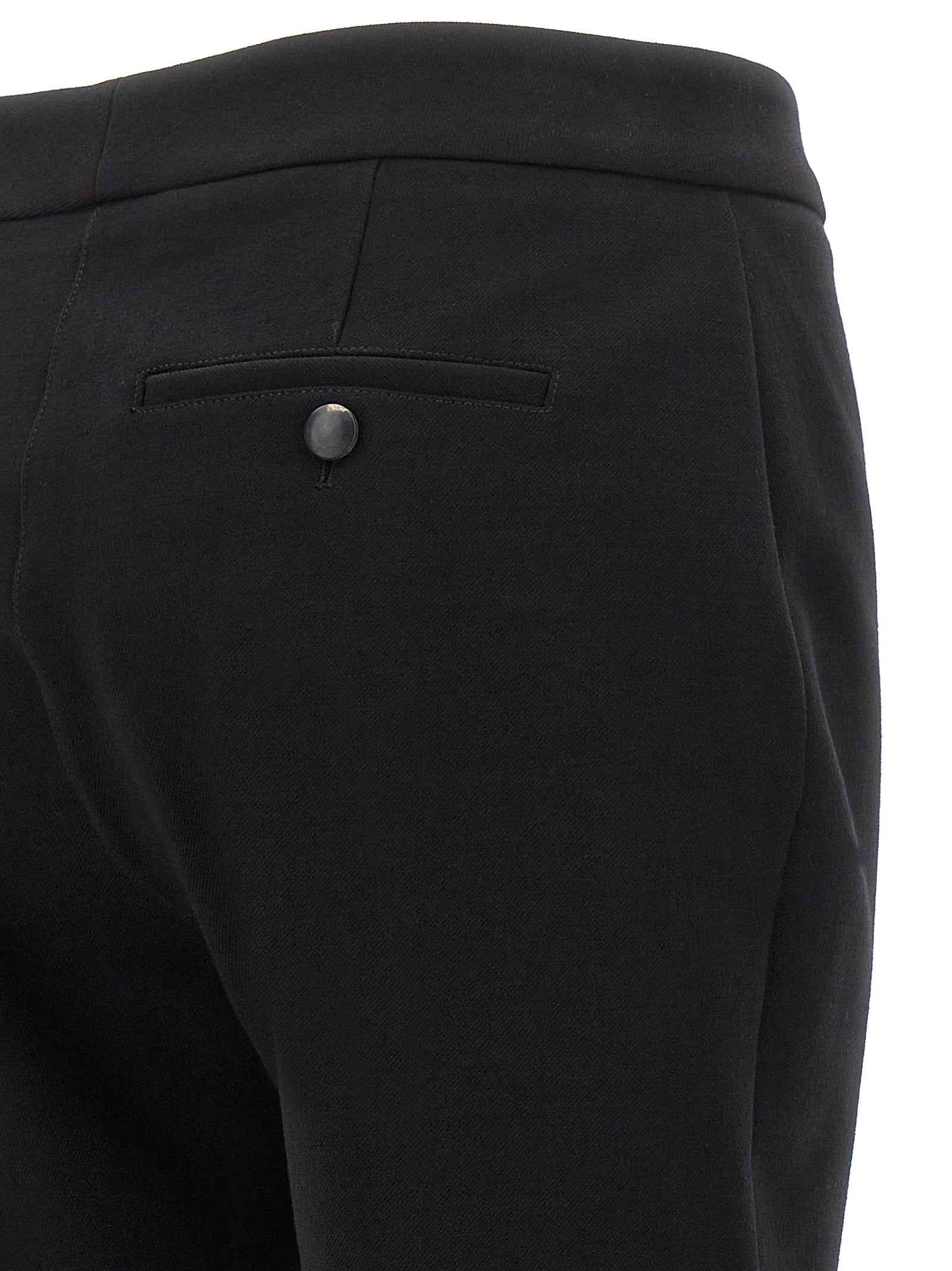 Ferragamo Black Elastane Skinny Pants