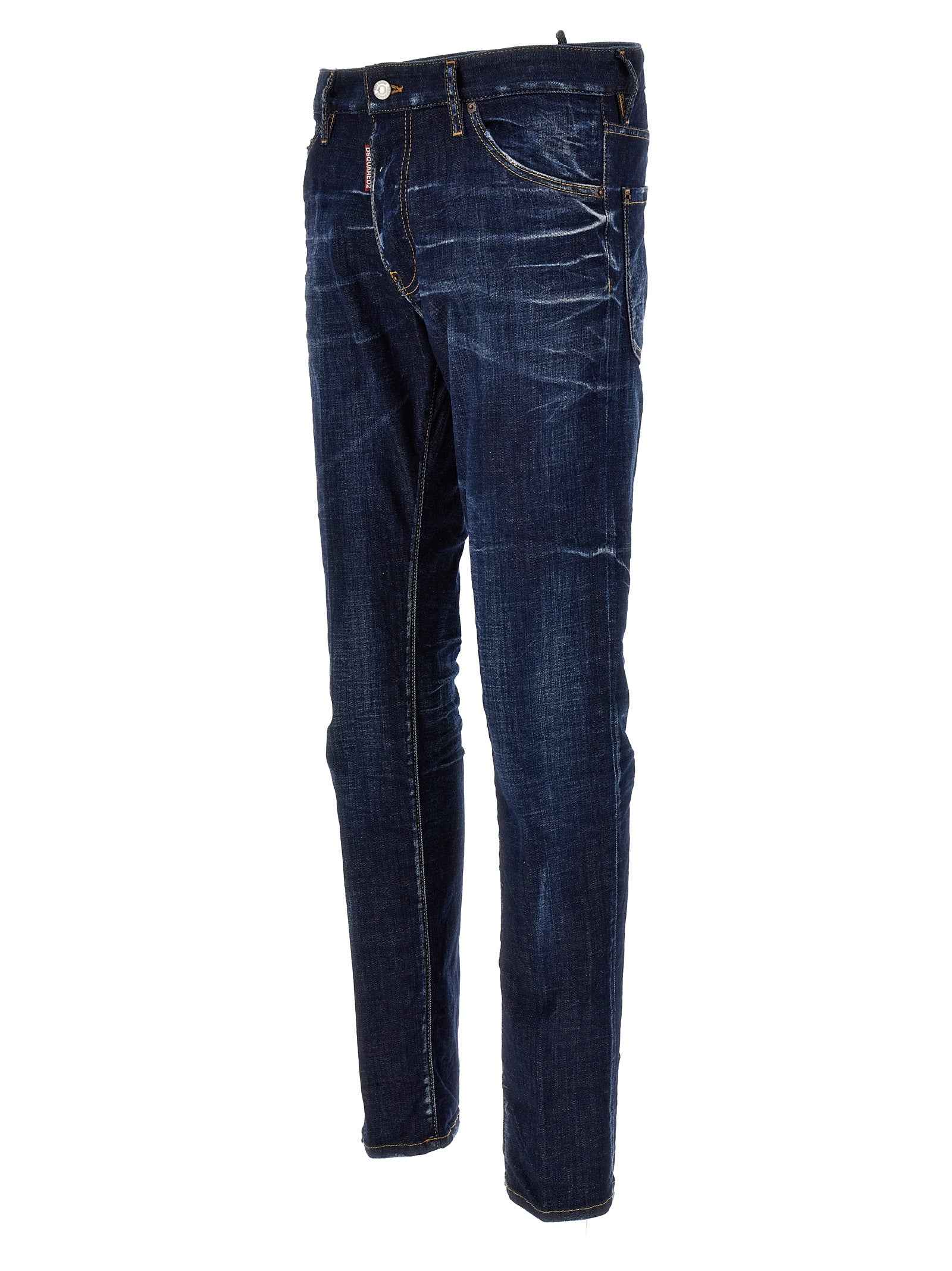 Dsquared² Blue Cotton Skinny Jeans