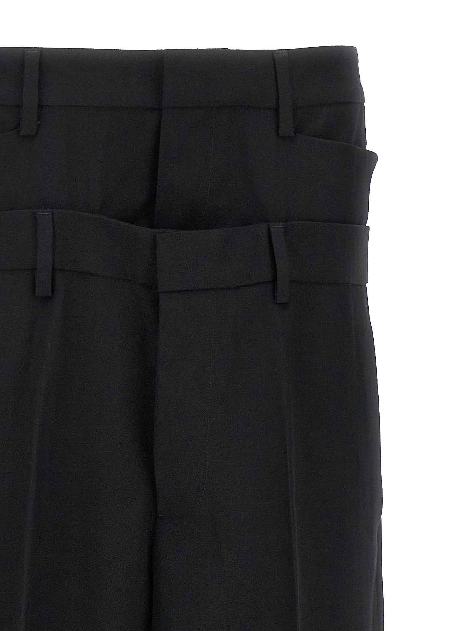 Dsquared² Black Virgin Wool Dress Pants
