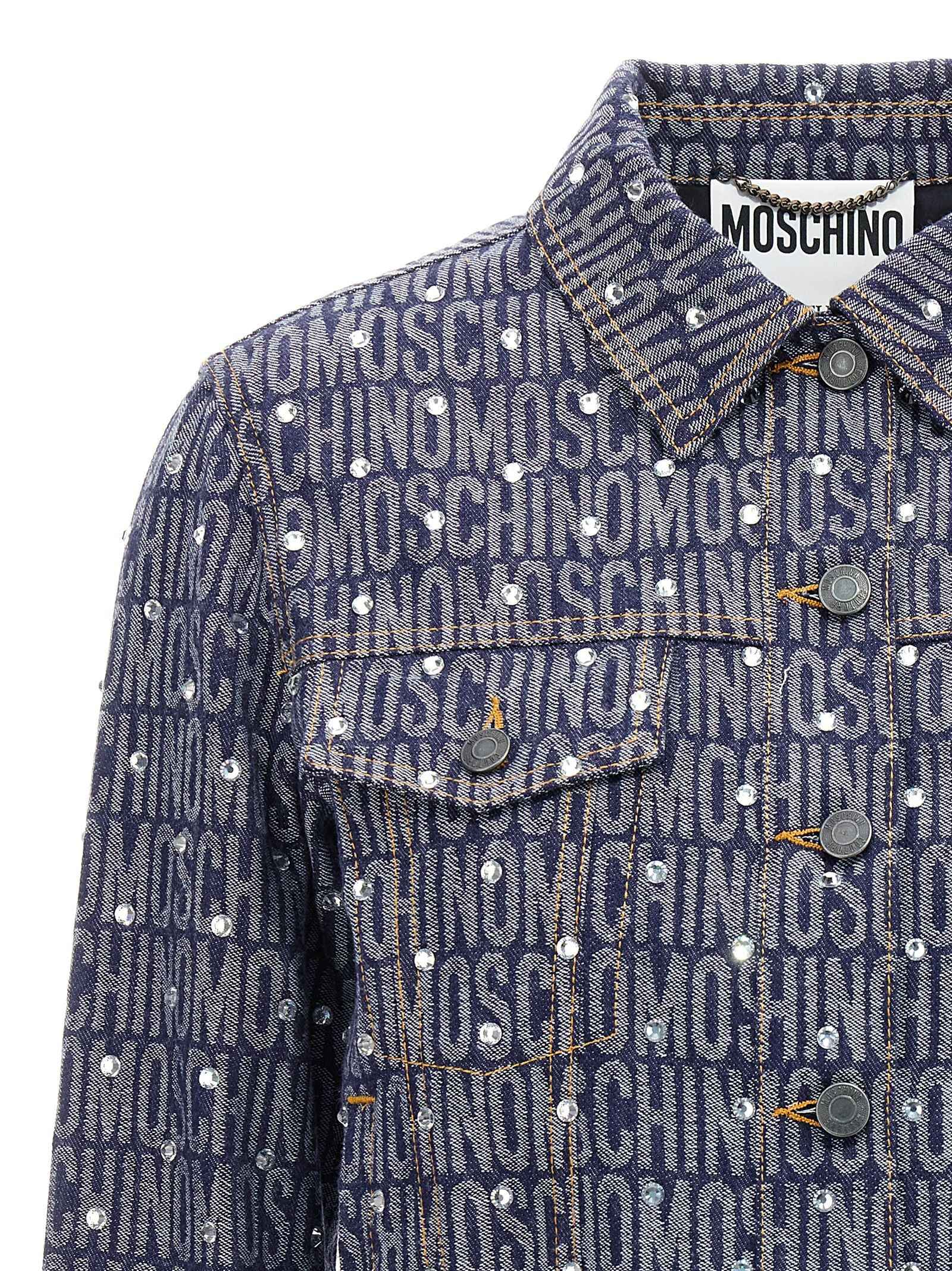 Moschino Blue Cotton Denim Jacket