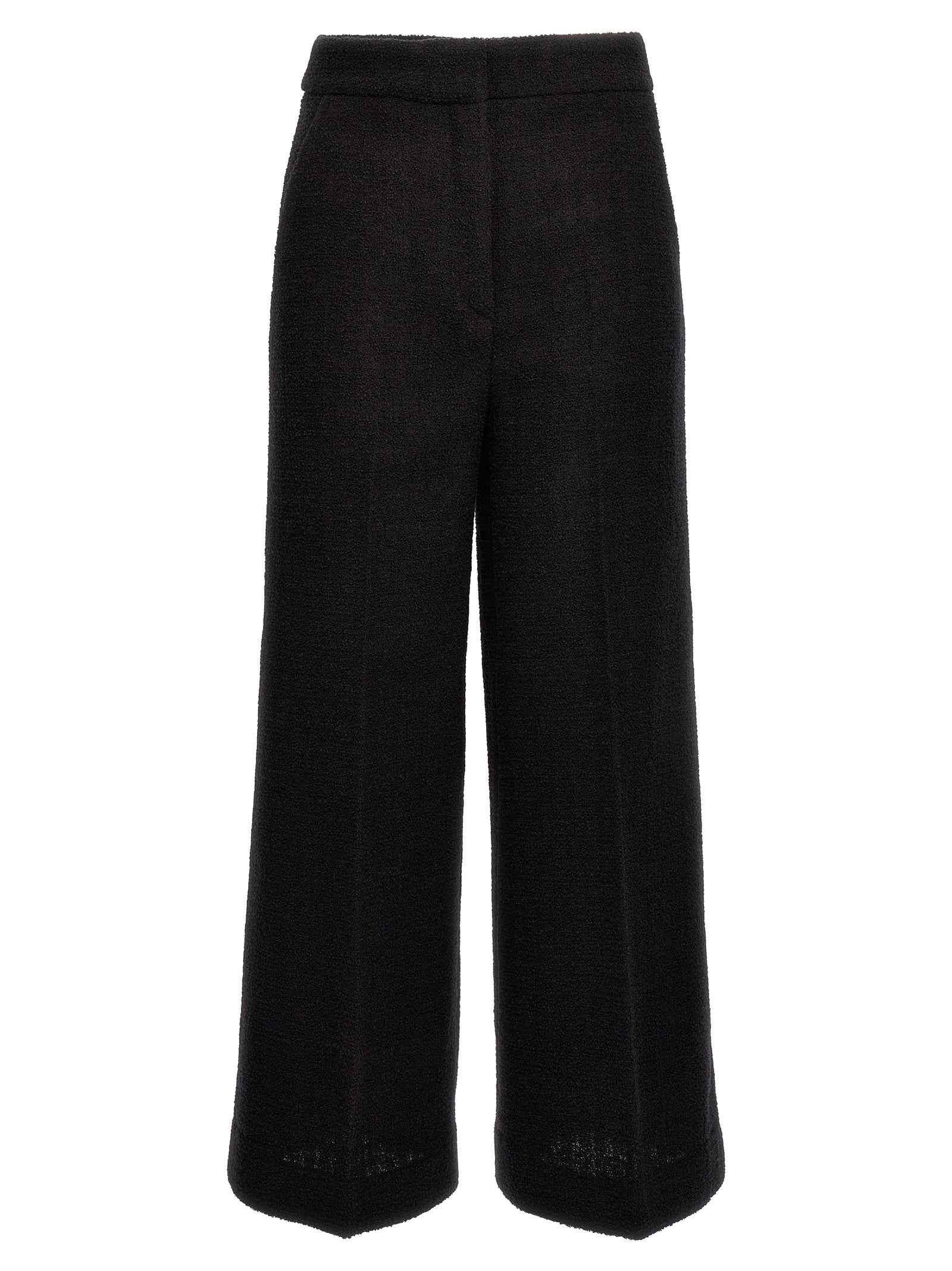 Moschino Black Wool Cropped Pants