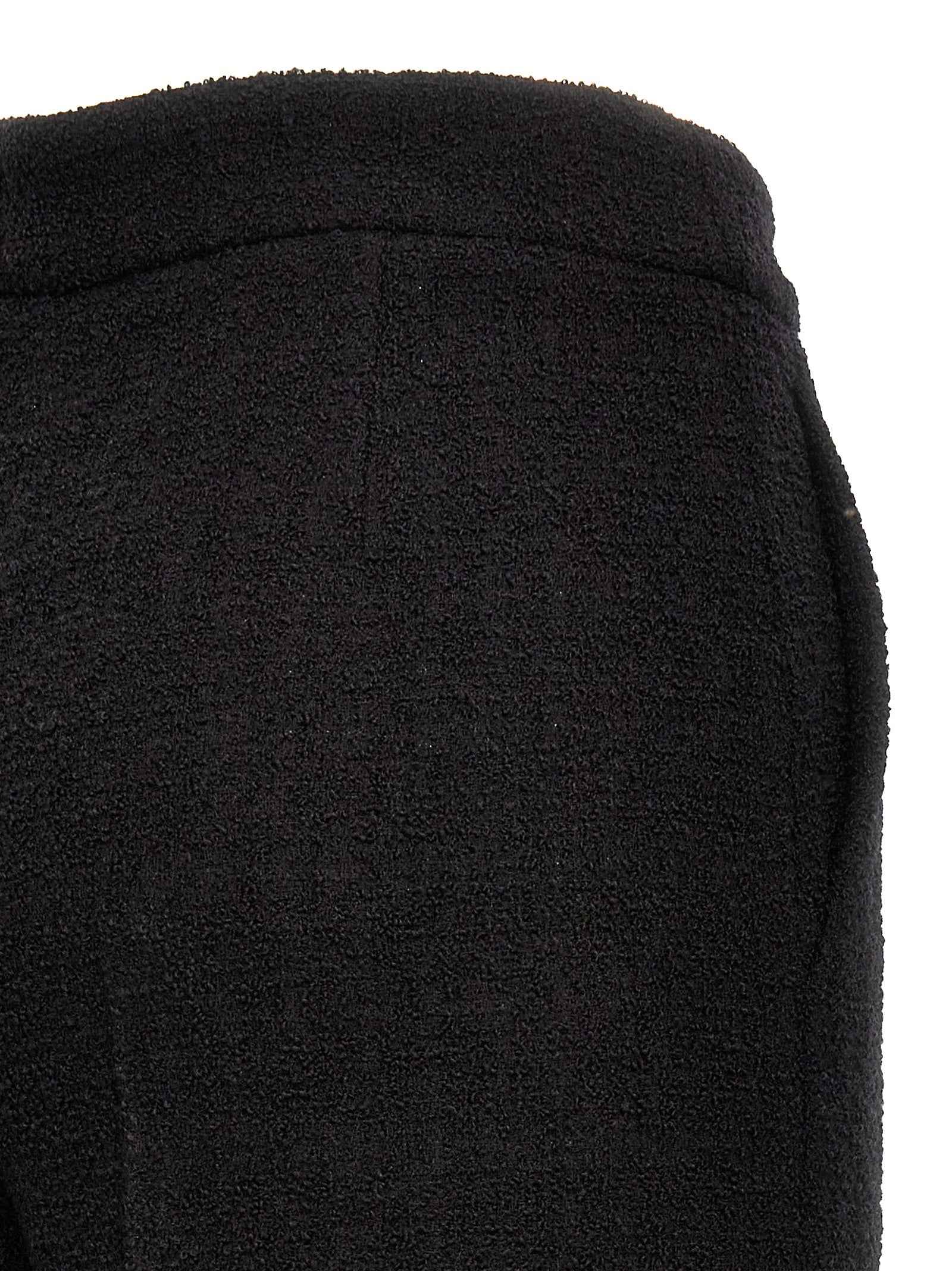 Moschino Black Wool Cropped Pants