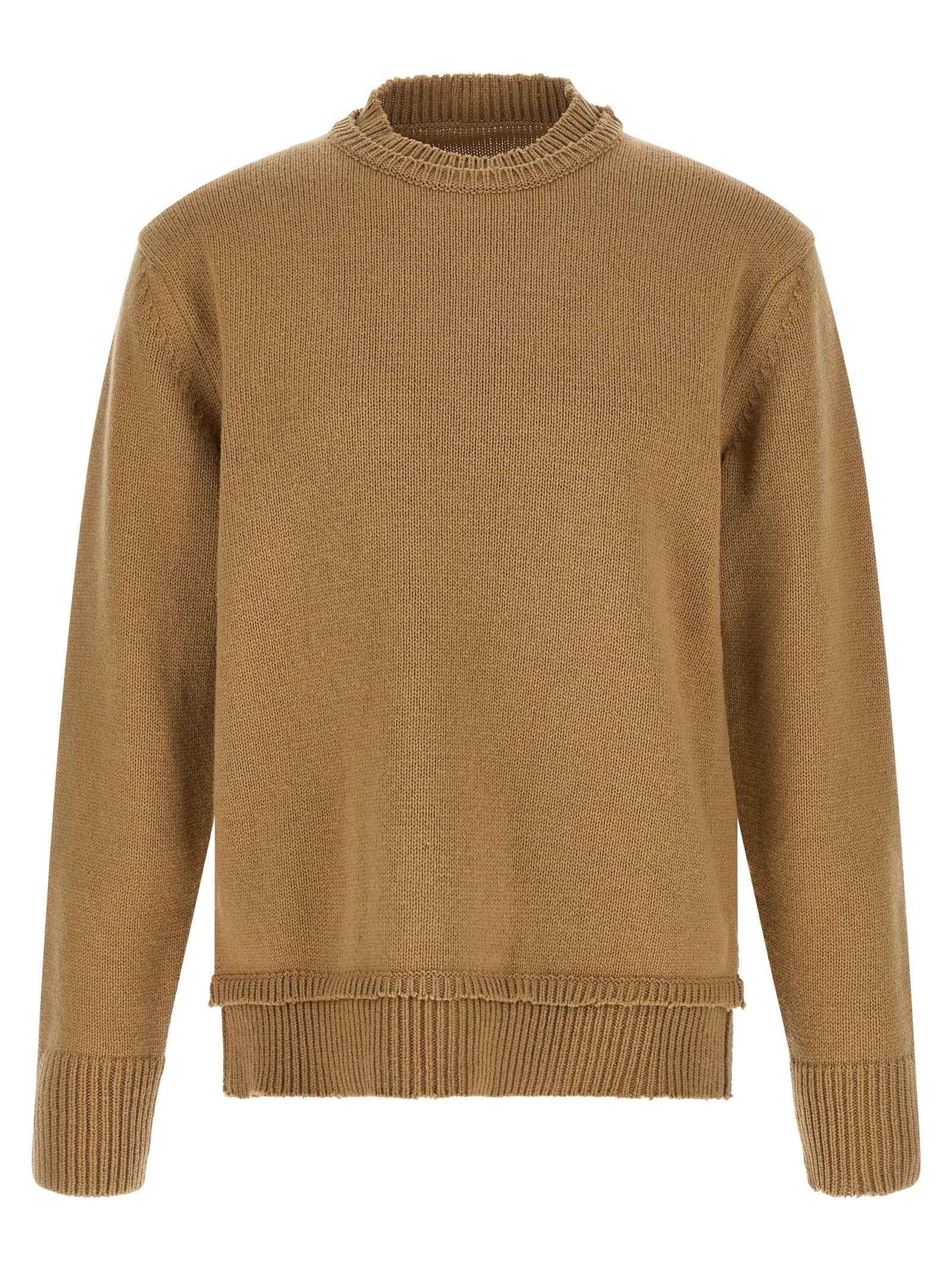 Maison Margiela Beige Wool Cardigan