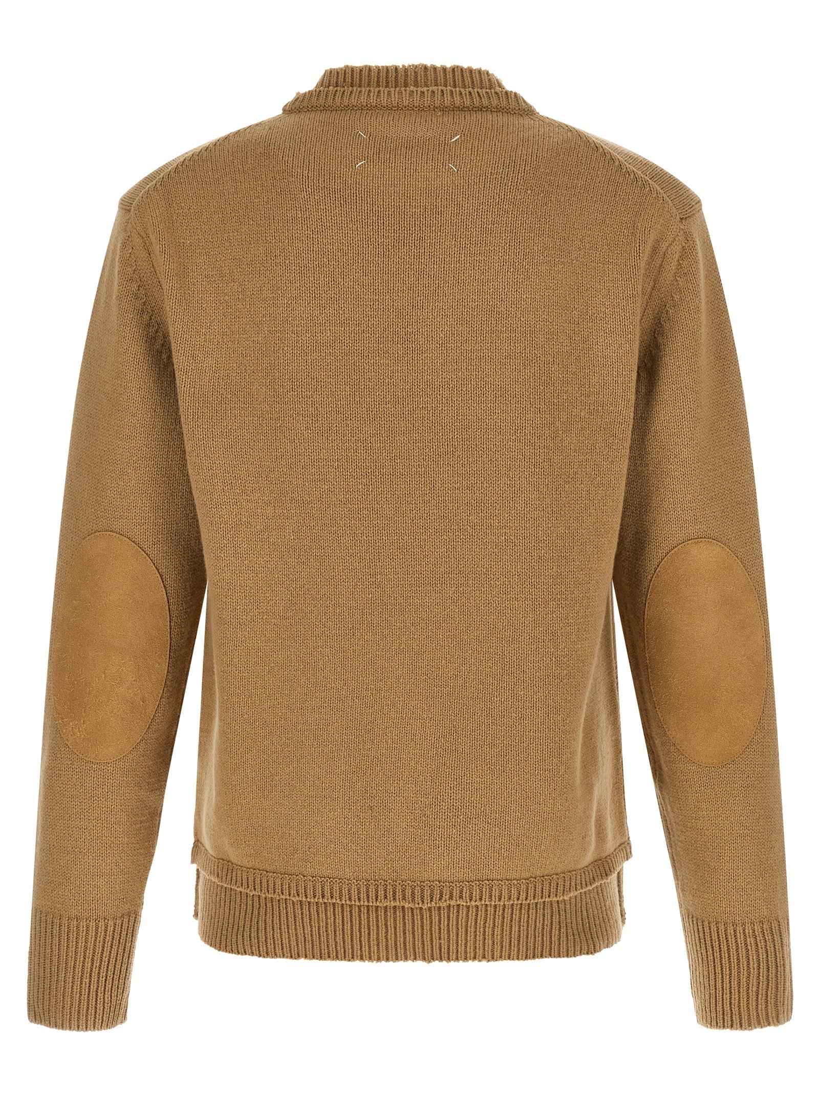 Maison Margiela Beige Wool Cardigan