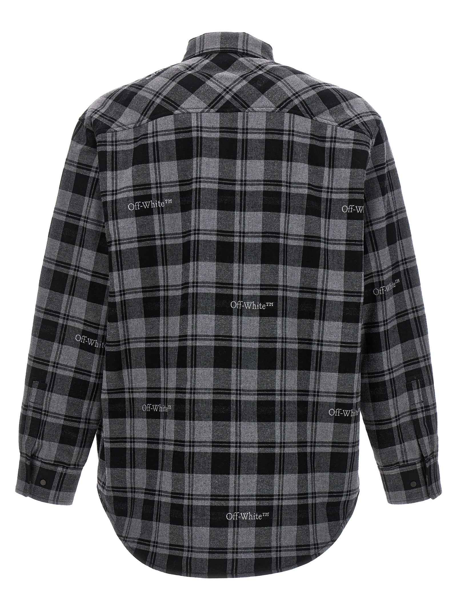 Off-White Gray Cotton Shell Jacket