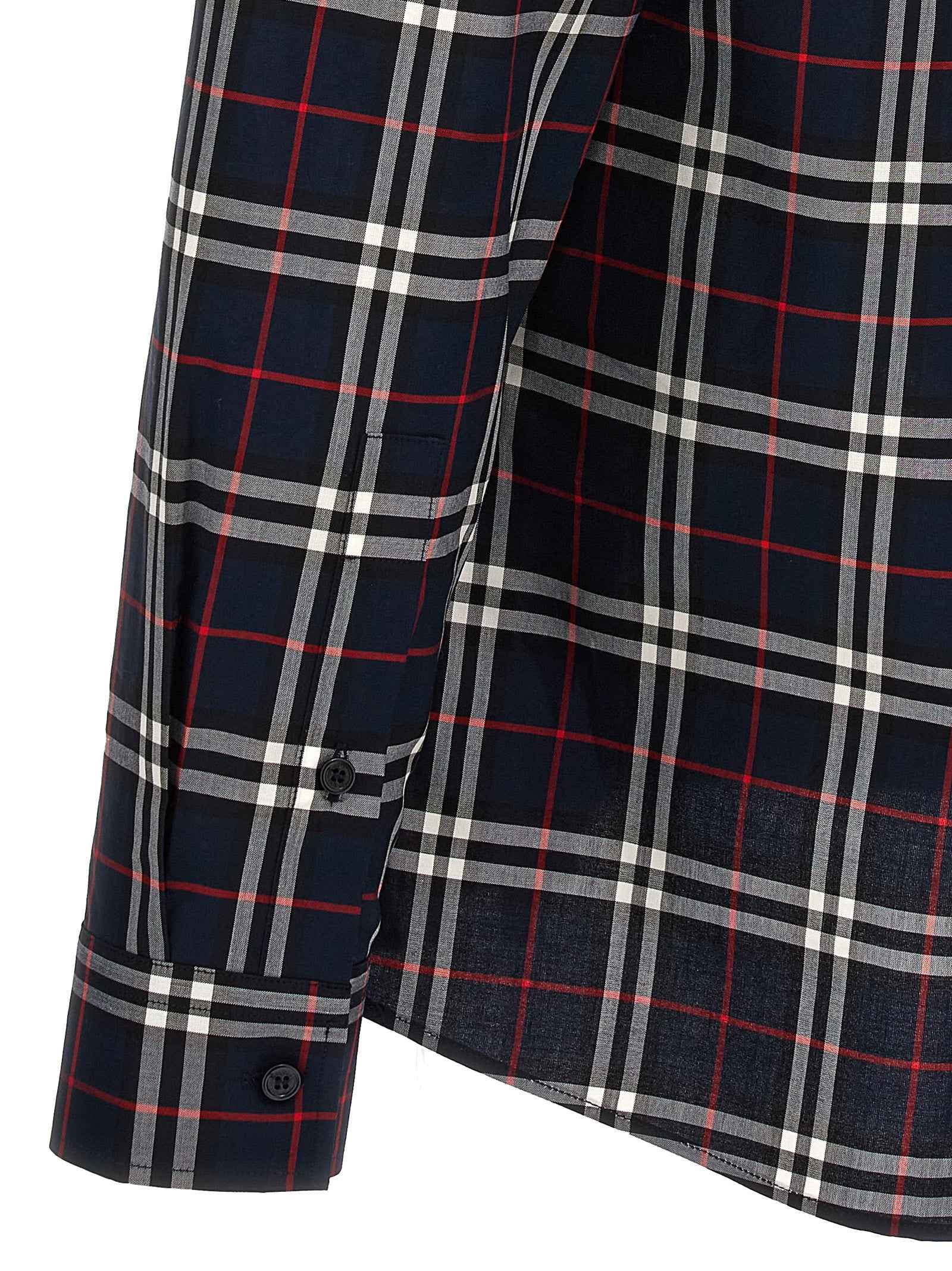Burberry Blue Cotton Blouse