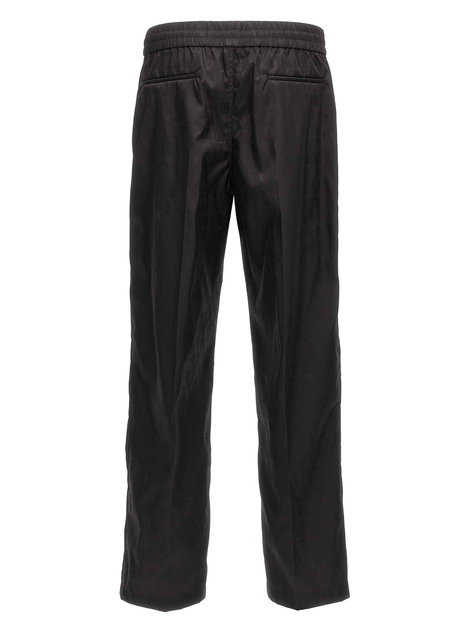 Valentino Garavani Black Polyamide Casual Pants