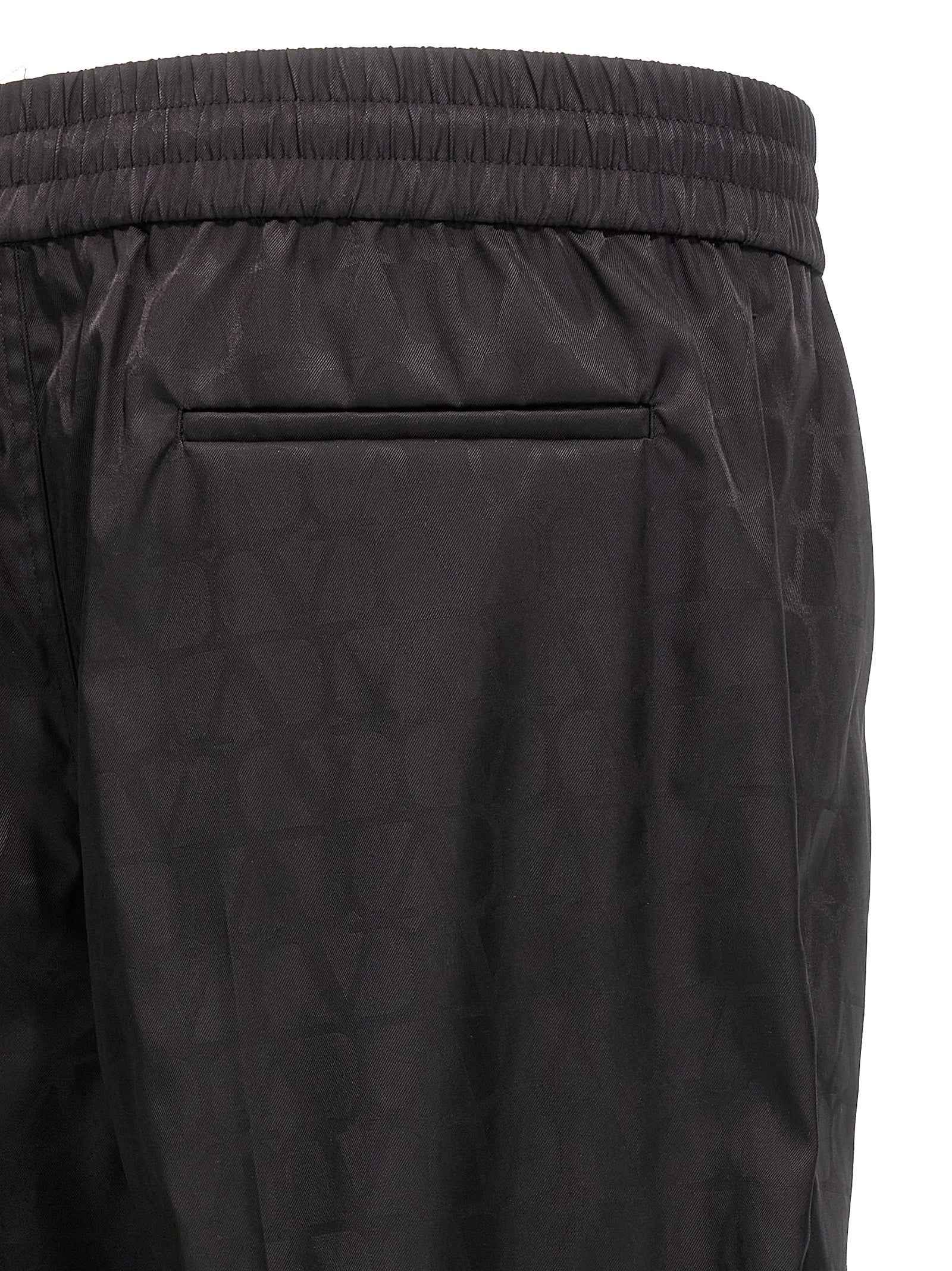 Valentino Garavani Black Polyamide Casual Pants