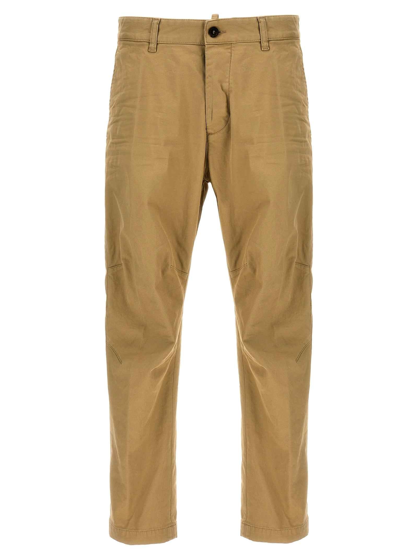 Dsquared² Beige Cotton Chino Pants