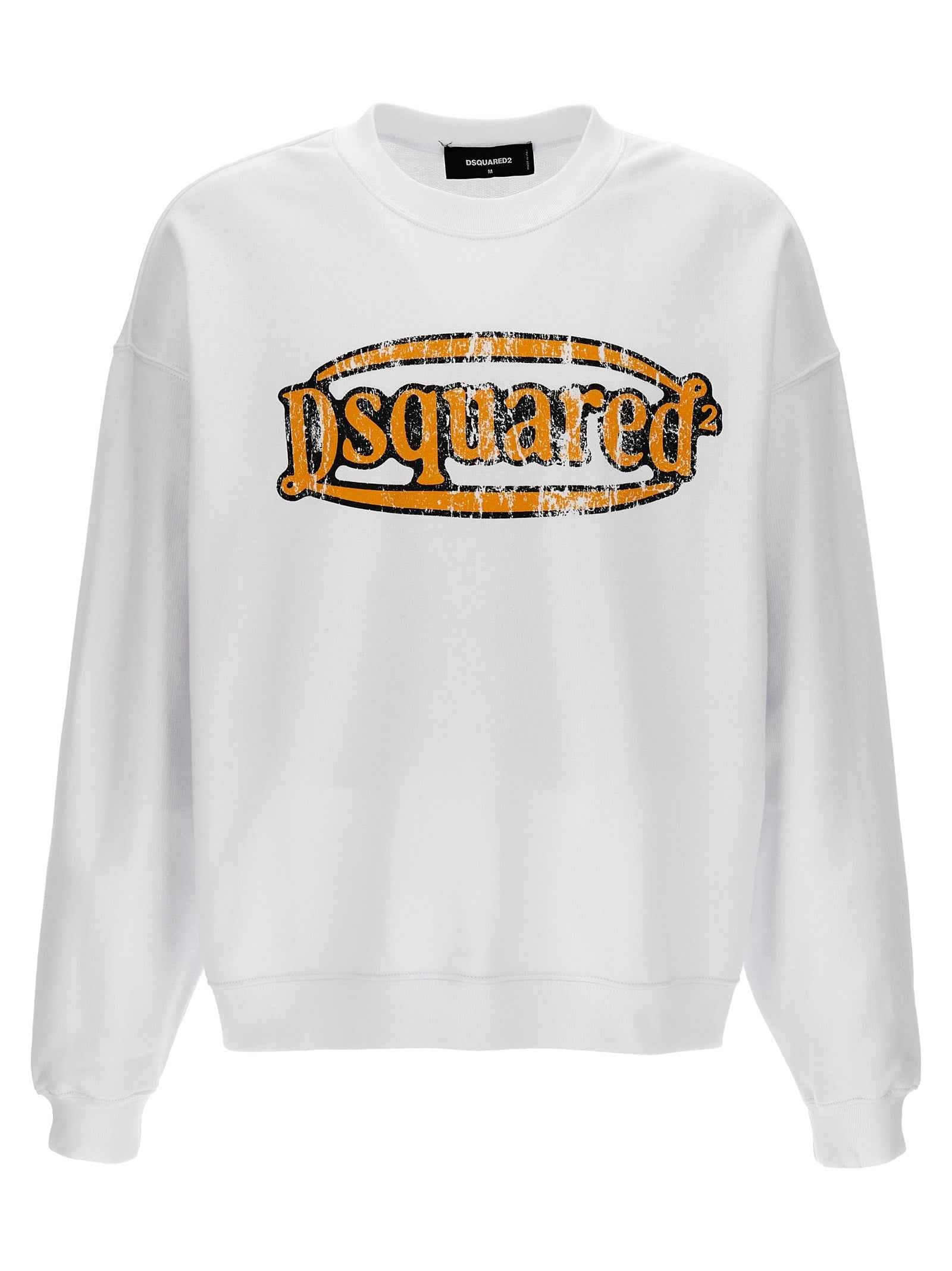 Dsquared² White Cotton Sweatshirt
