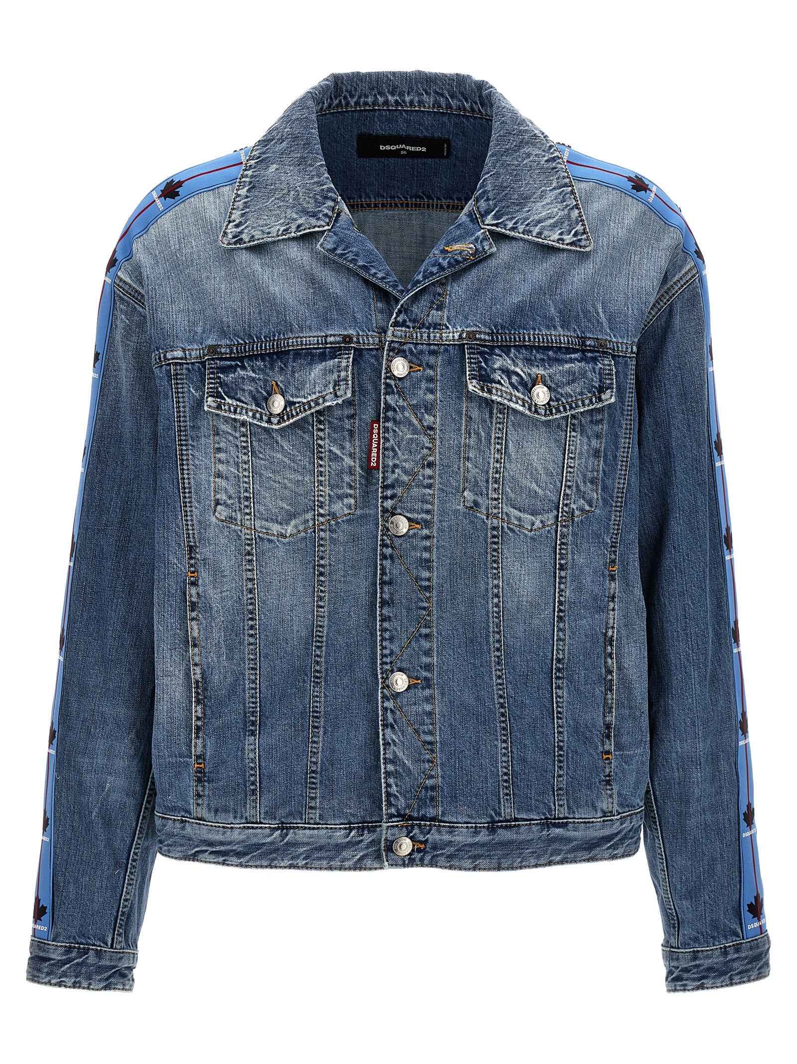 Dsquared² Blue Cotton Denim Jacket