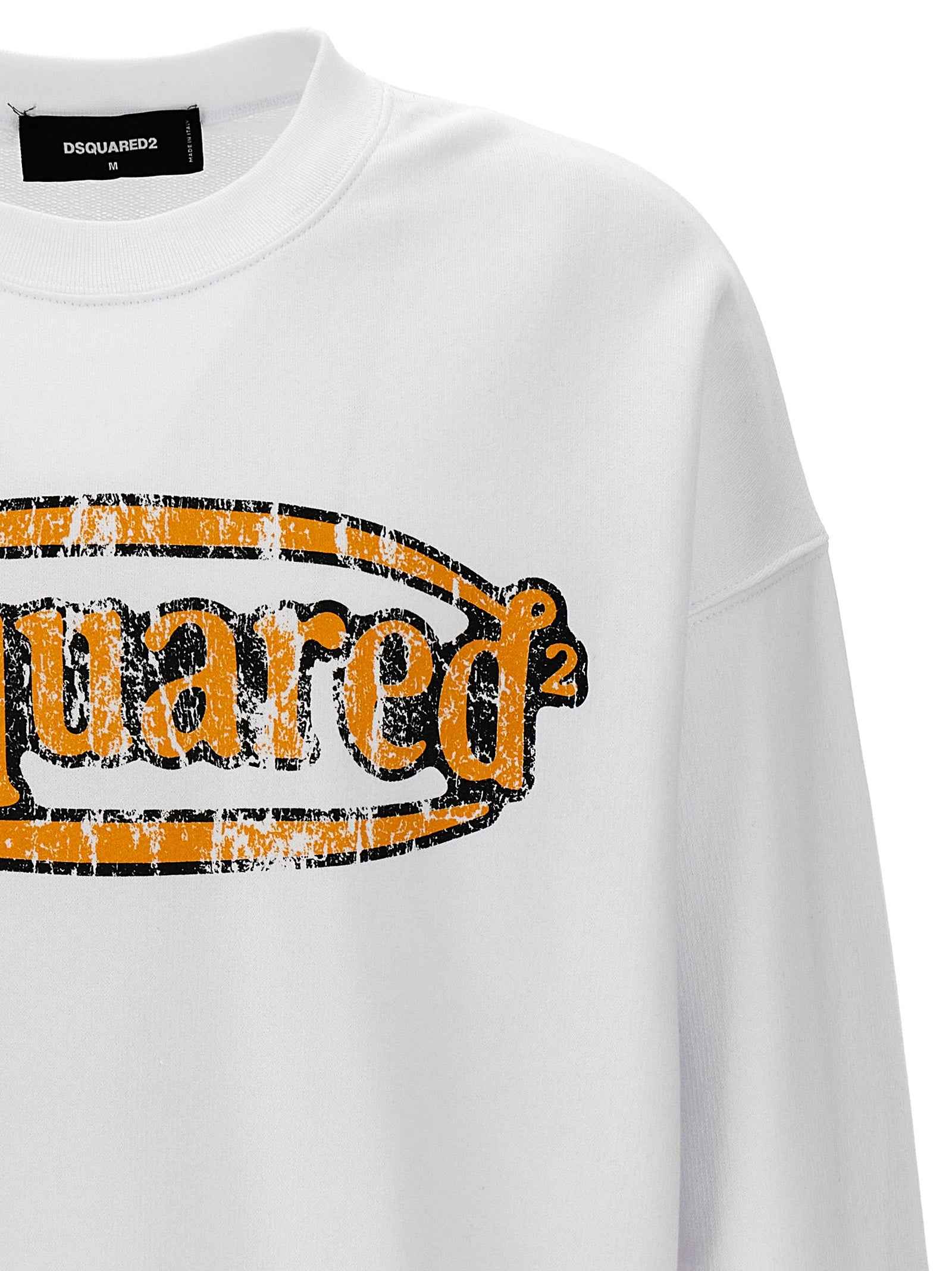 Dsquared² White Cotton Sweatshirt