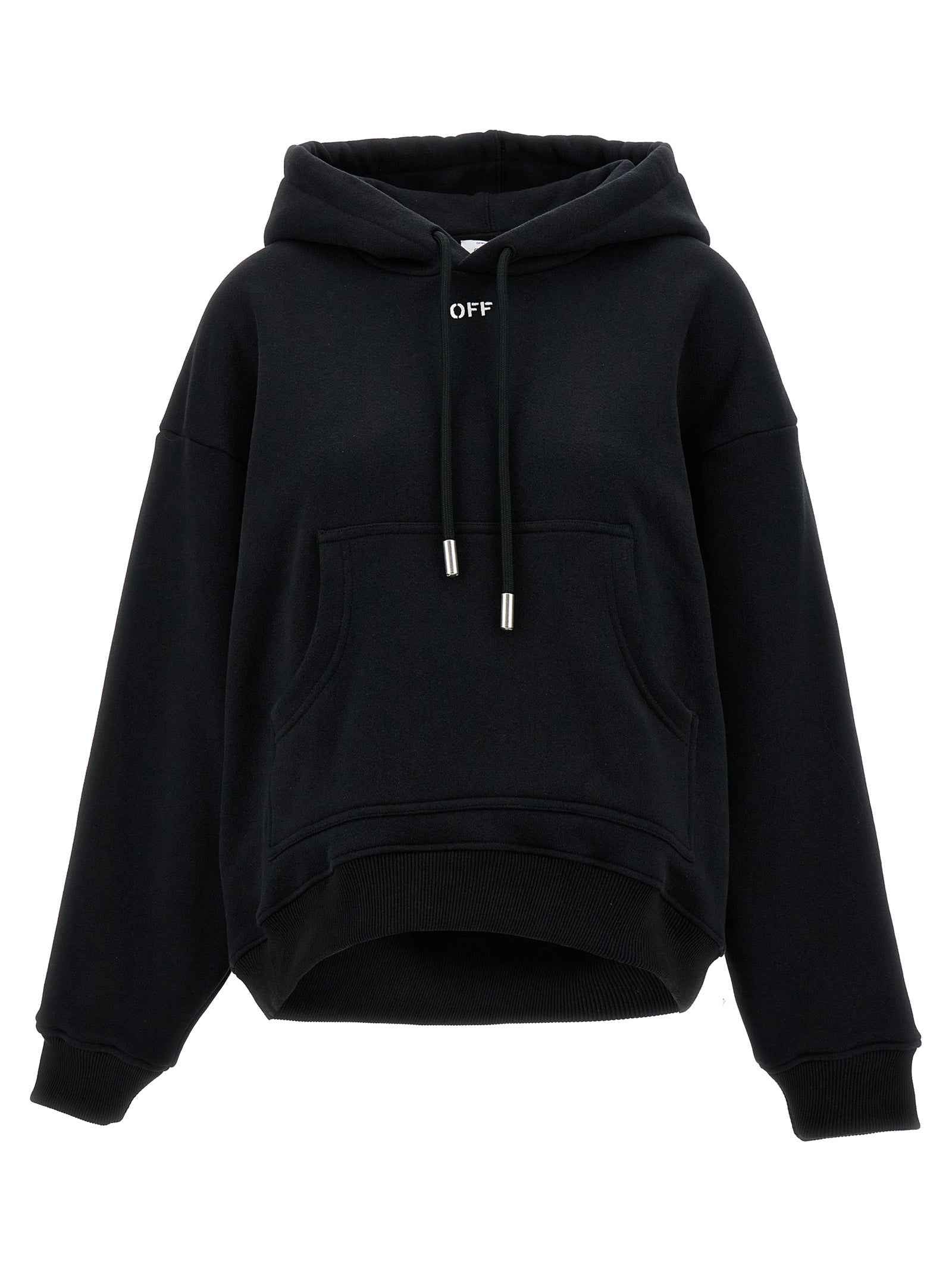 Off-White Black Cotton Hoodie